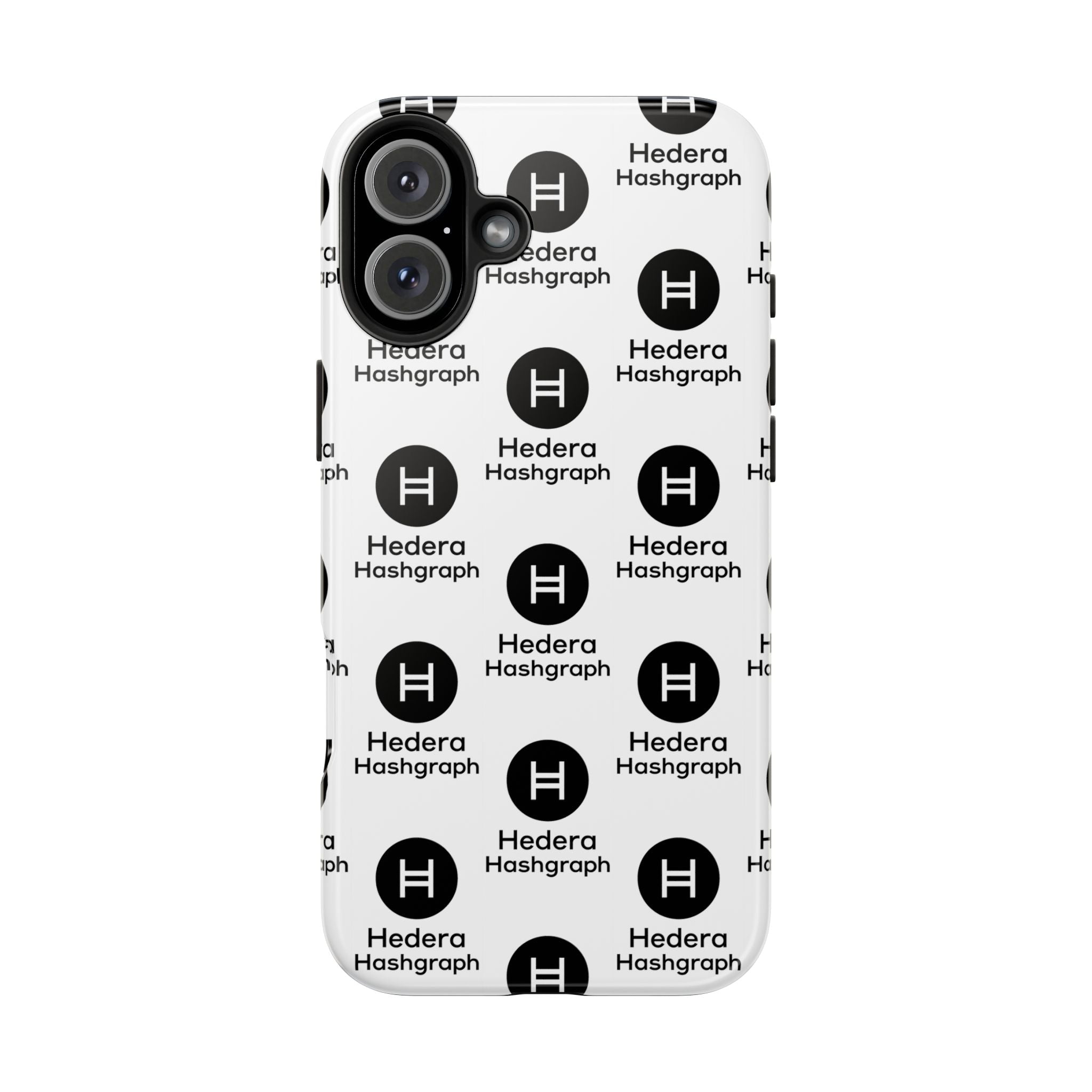 Hedera Hashgraph Tough Phone Case HBAR iPhone Samsung Case Glossy Crypto Phone Cover Impact Resistant Case