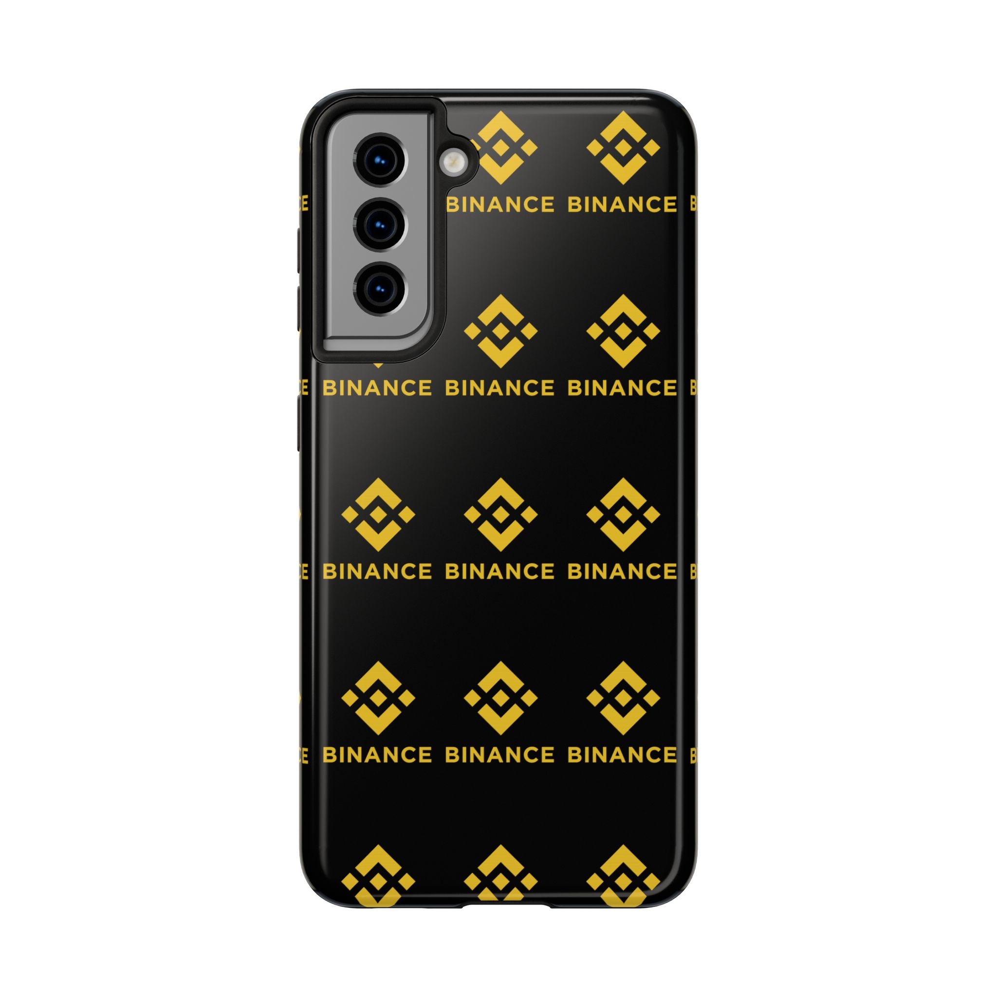 Binance Tough Phone Case BNB Crypto Phone Case iPhone and Samsung Case Glossy Protective Cover Binance Logo Case