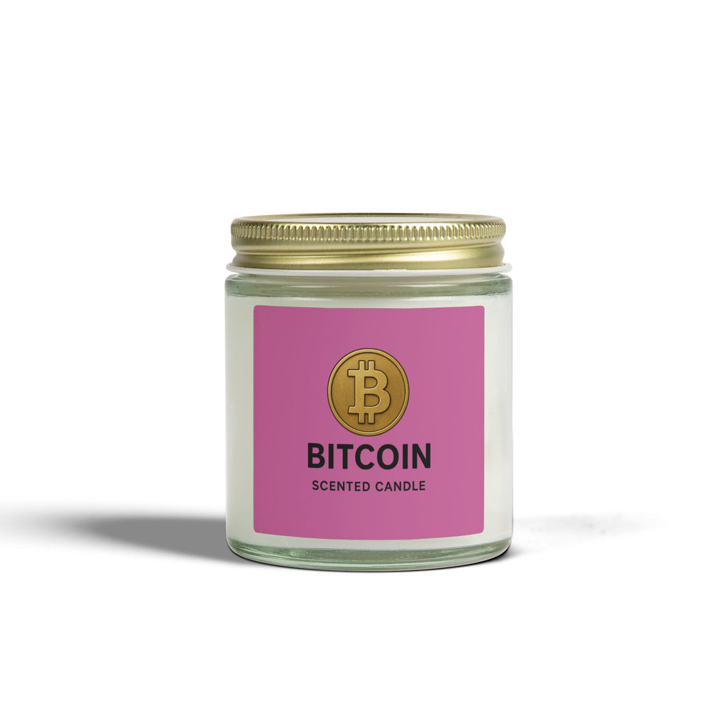 Bitcoin Logo Candles Coconut Apricot Wax 4 oz & 9 oz sizes 8 fragrances available