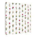 Minimalist Floral Canvas Wall Art Vertical Flower Pattern Wall Decor Dorm Room Decor Canvas Print Cute College Wall Art 14 x 14