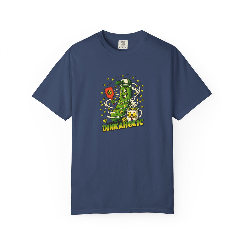 Funny Pickleball Dinkaholic Tee for Serious Dinkers 7 colors 100% cotton