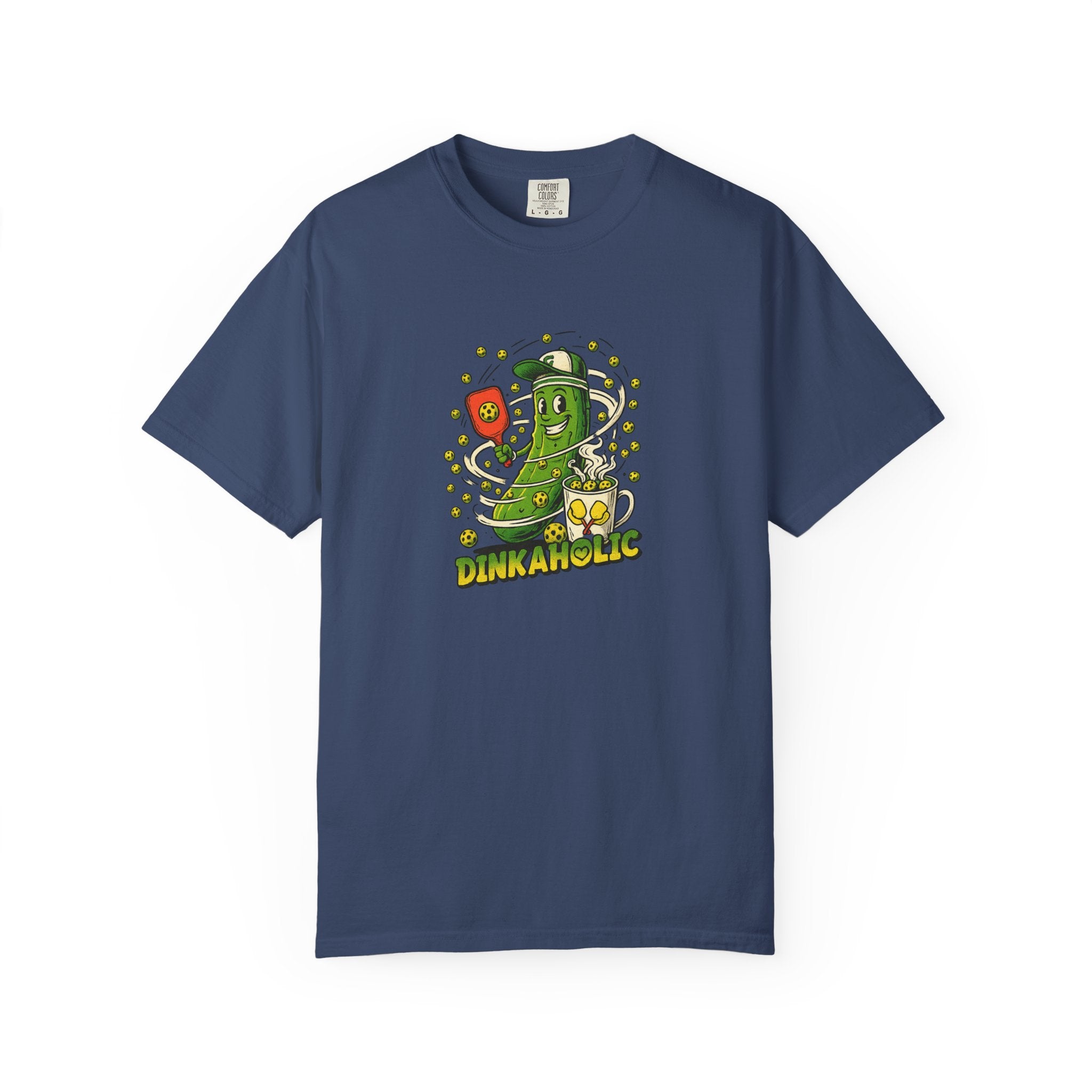 Funny Pickleball Dinkaholic Tee for Serious Dinkers 7 colors 100% cotton