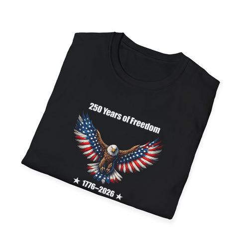 250 Years of Freedom Shirt America 250 Celebration Shirt USA Independence Gift 4th of July Shirt 7 colors 100% cotton