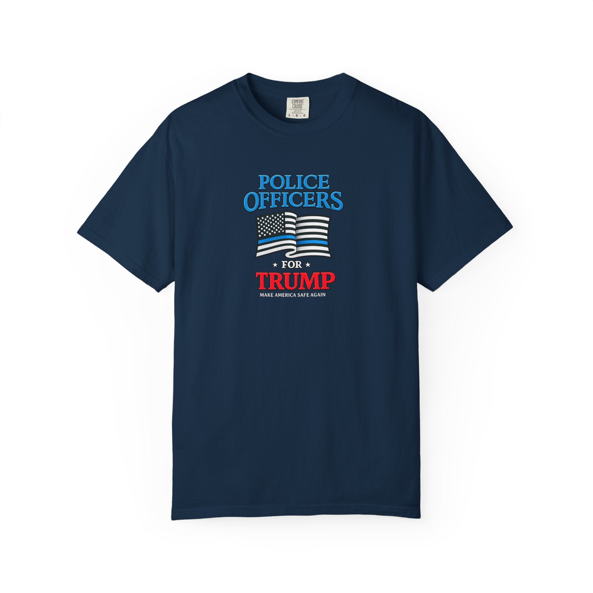 Polizisten für Trump Shirt Dünne Blaue Linie Flagge T-Shirt Amerika wieder sicher machen Pro Strafverfolgung Geschenk 3 Farben 100% Baumwolle