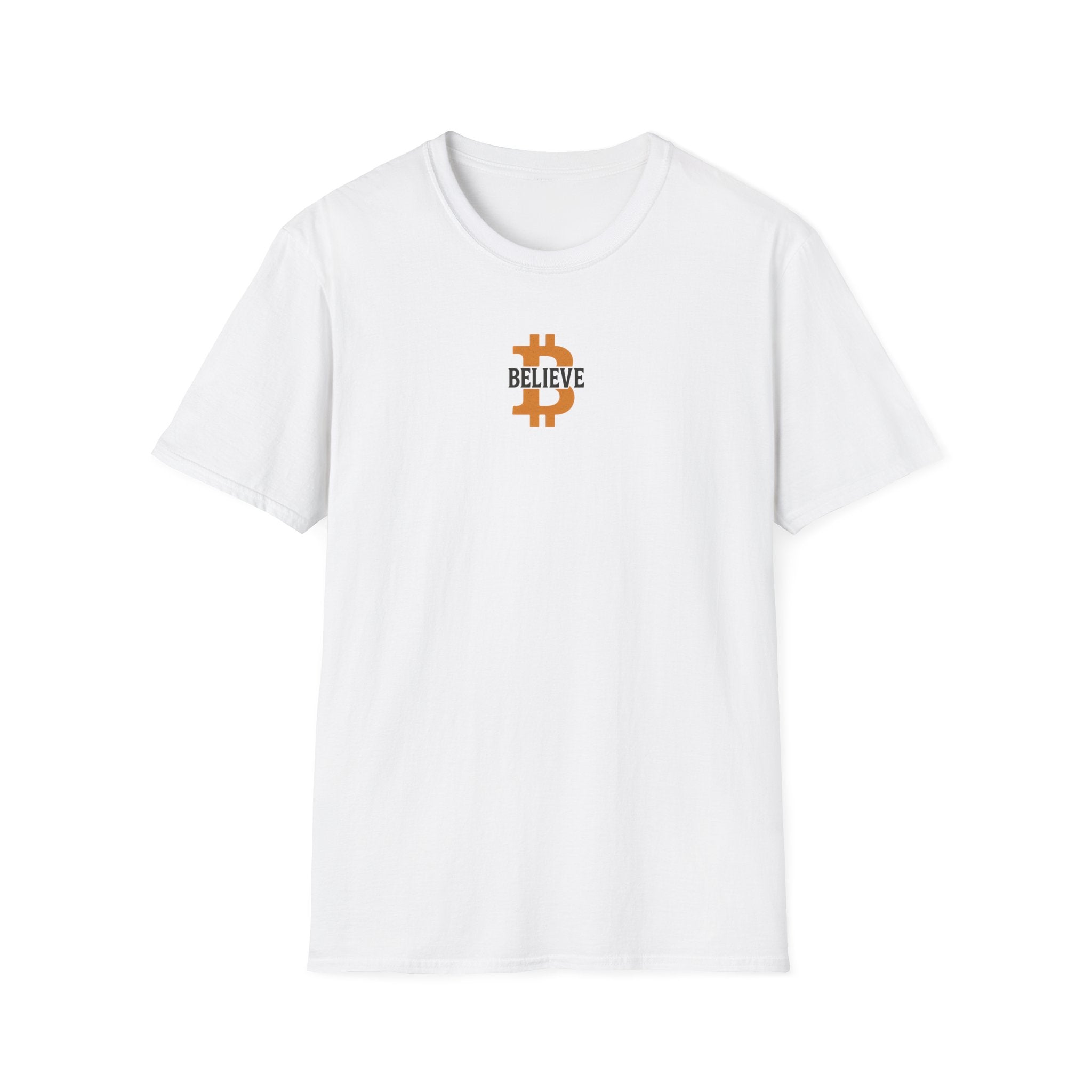 Glaube an Bitcoin T-Shirt Zeigen Sie Ihre Überzeugung mit kühnem Vertrauen in die Zukunft 5 Farben 100 % Baumwolle