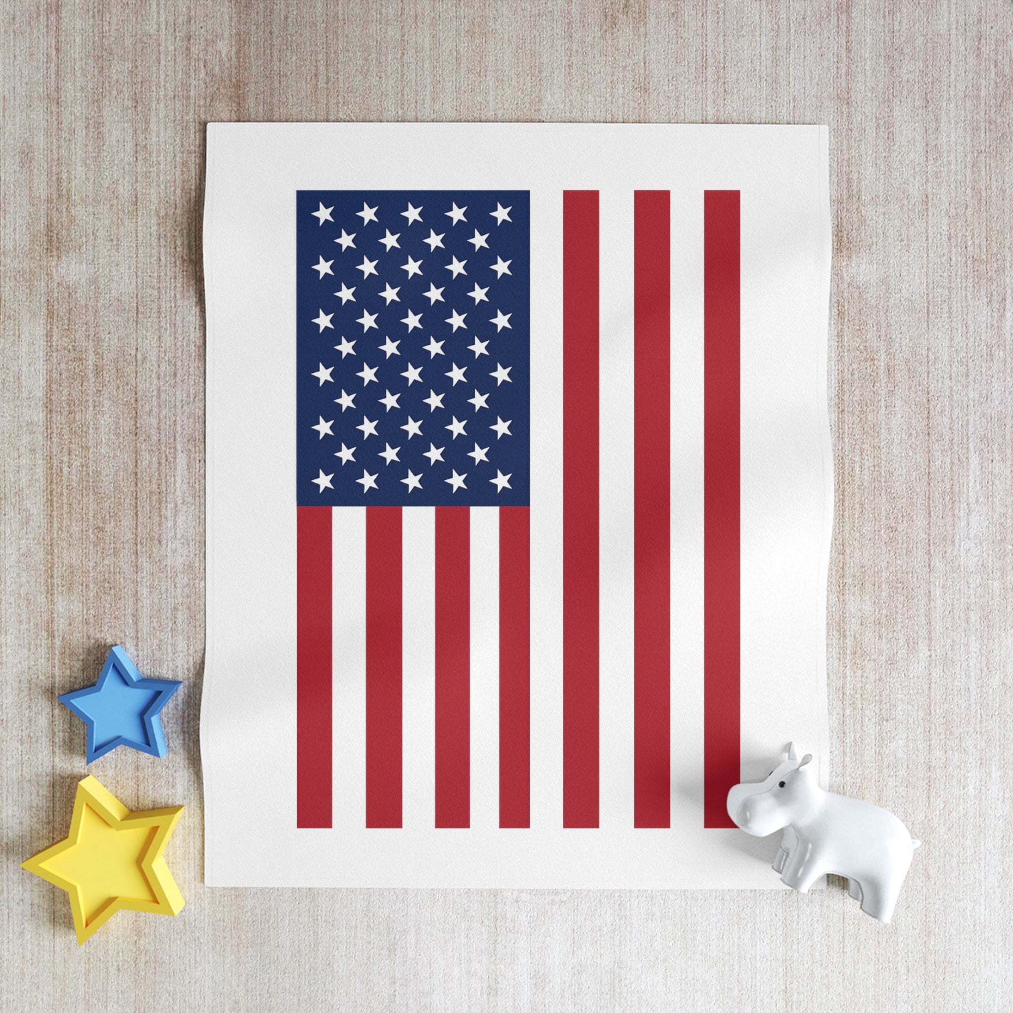 American Flag Throw Blanket Red White Blue Patriotic USA Couch Throw Military Gift July 4th Decor USA Flag Blanket 50 x 60