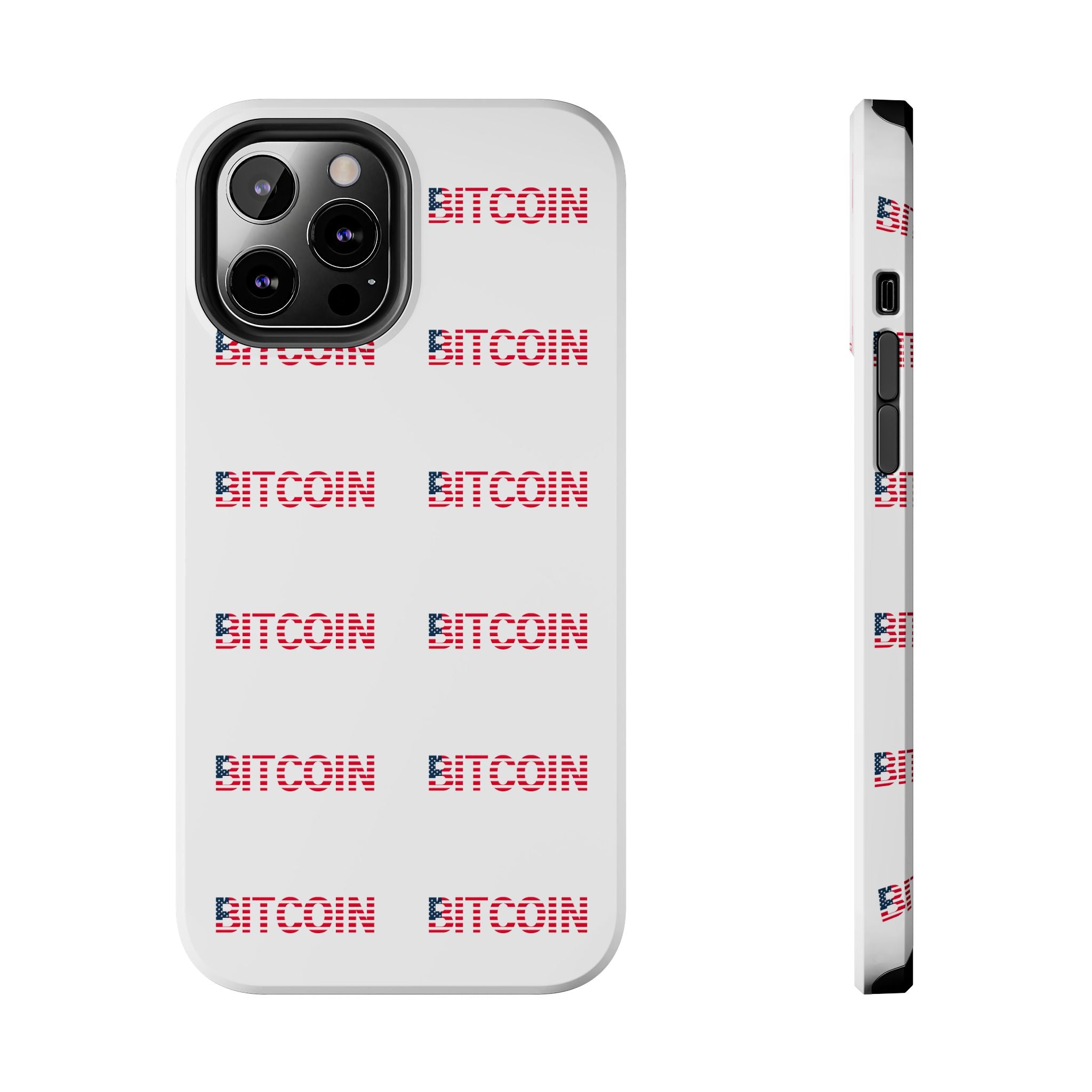 Bitcoin Tough Phone Case Crypto Phone Case iPhone and Samsung Case Glossy Protective Cover Bitcoin Logo Case