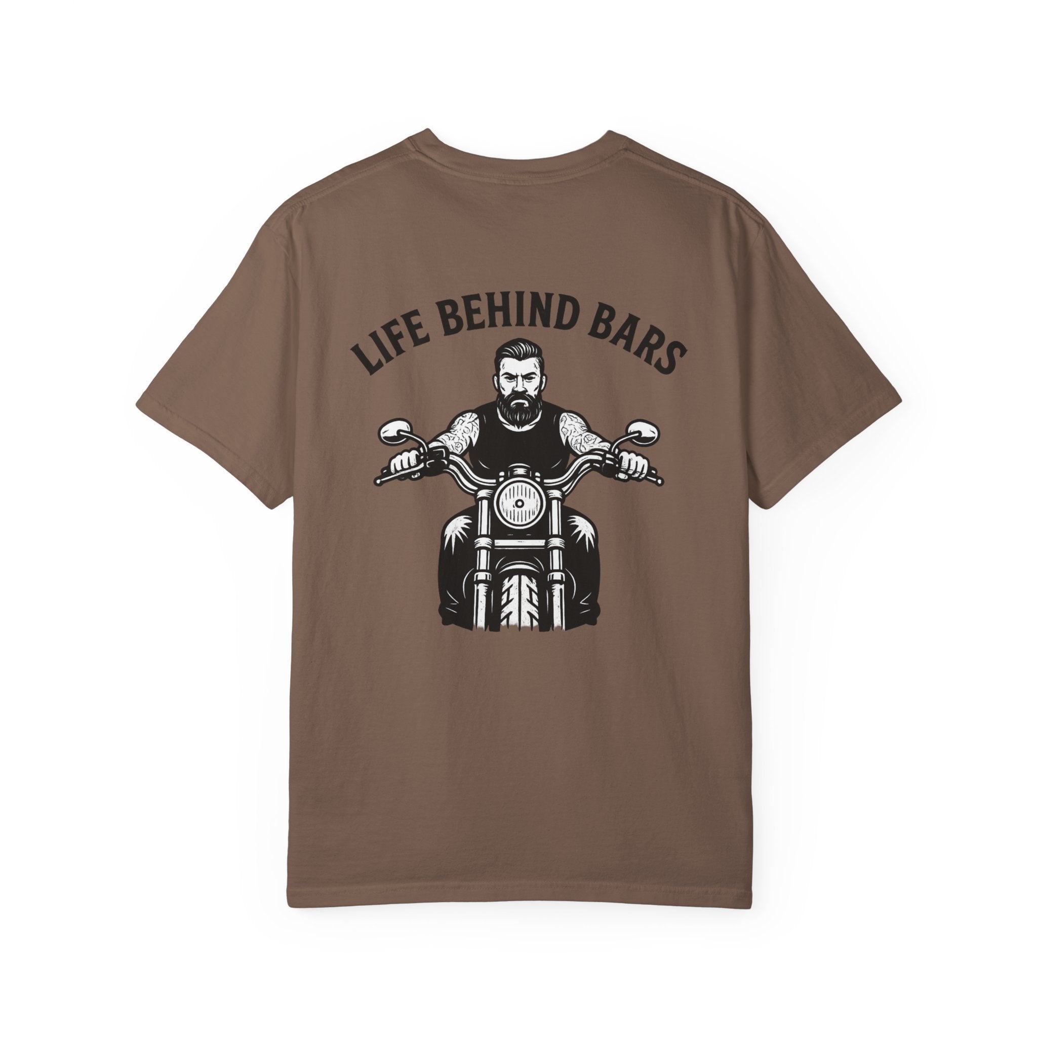 Life Behind Bars Motorcycle T-Shirt Biker Graphic Tee Riding Lifestyle Shirt Gift for Riders 8 colors 100% cotton