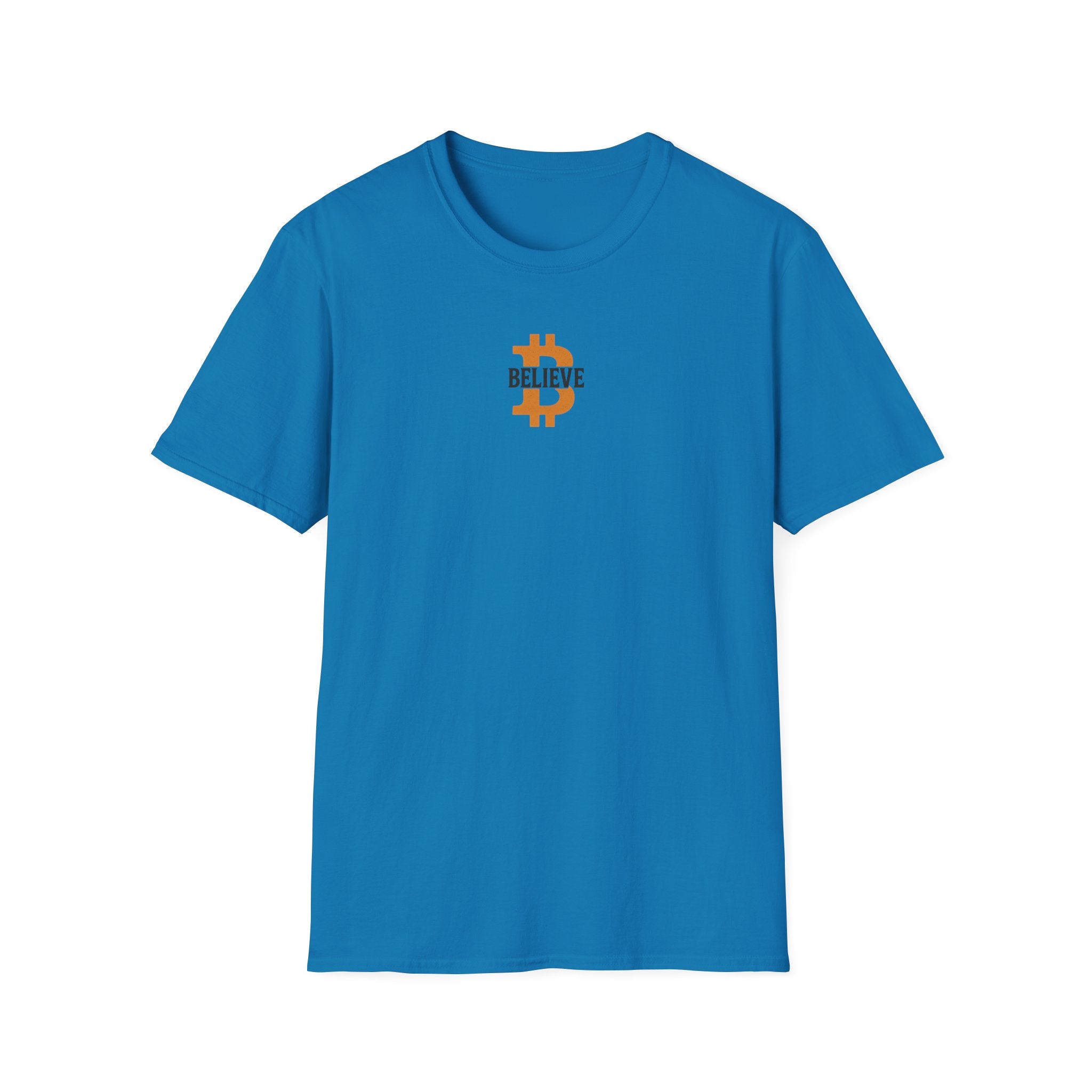 Glaube an Bitcoin T-Shirt Zeigen Sie Ihre Überzeugung mit kühnem Vertrauen in die Zukunft 5 Farben 100 % Baumwolle