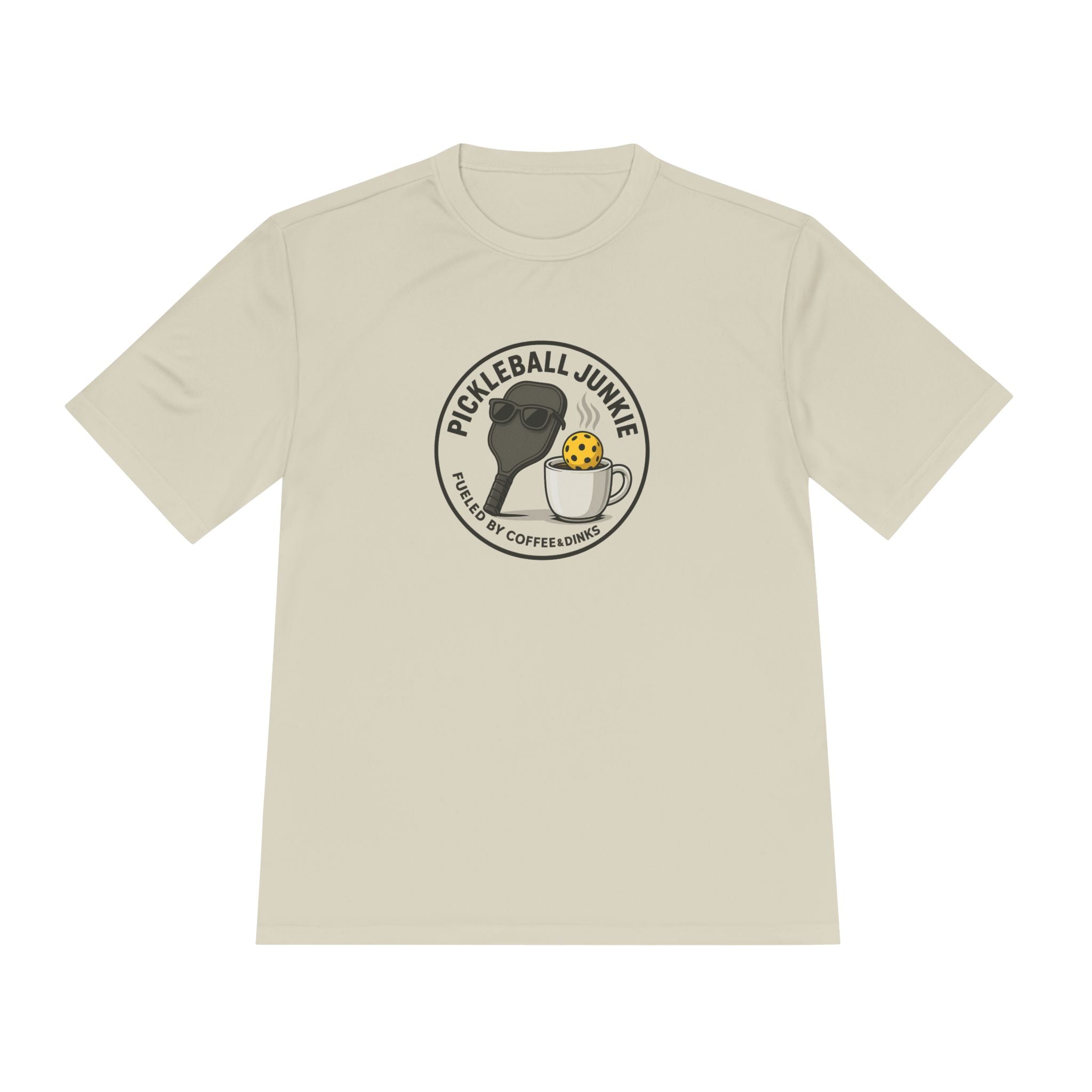 Pickleball Junkie Fueled by Coffee & Dinks T-shirt Tee 7 colors 100% polyester