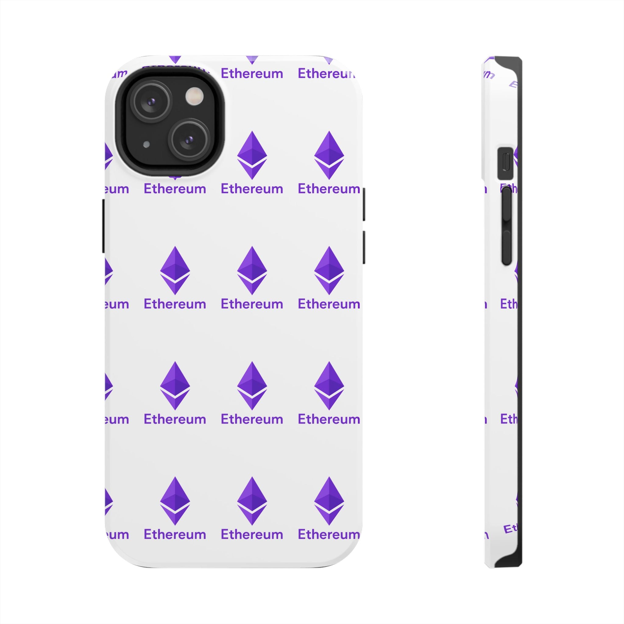 Ethereum Tough Phone Case Crypto iPhone Samsung Case Glossy Protective Phone Cover Impact Resistant ETH Case