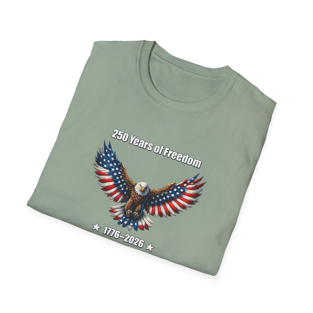 250 Years of Freedom Shirt America 250 Celebration Shirt USA Independence Gift 4th of July Shirt 7 colors 100% cotton