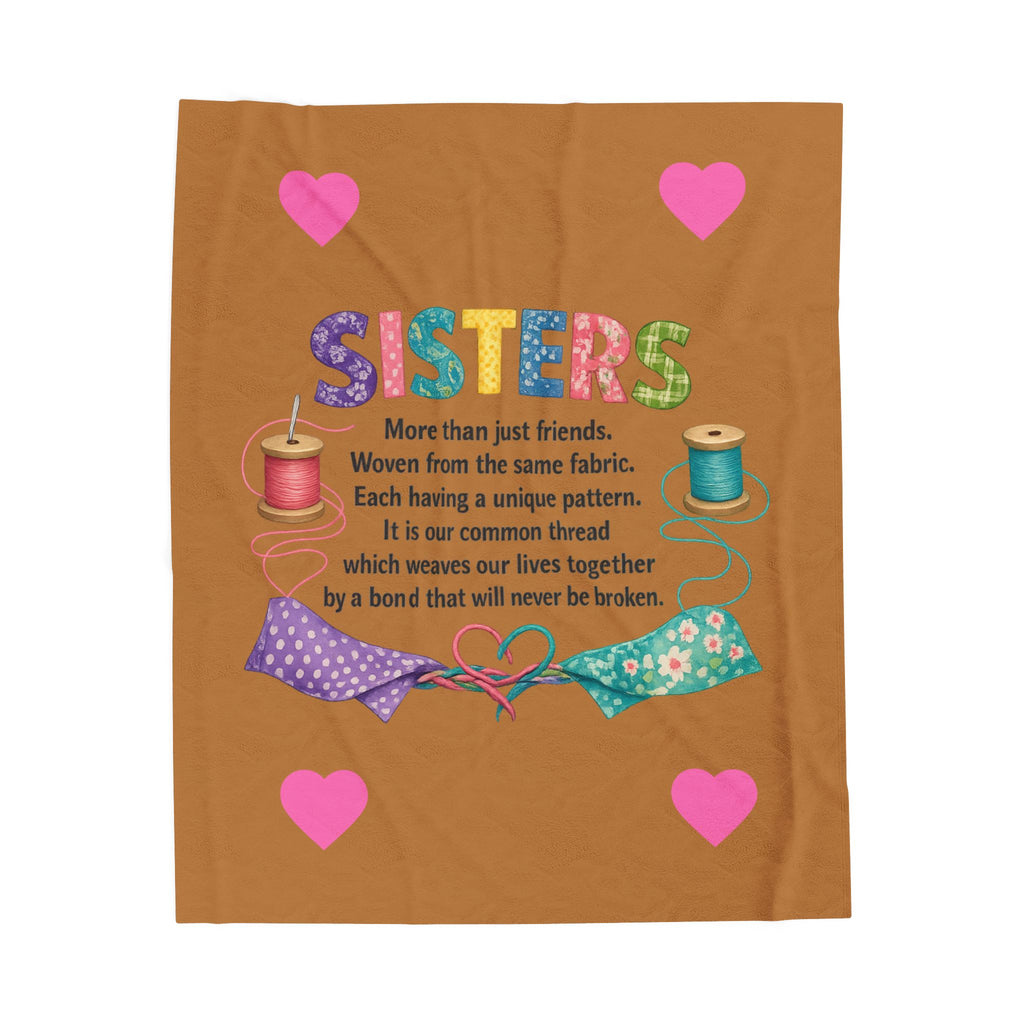Sisters Blanket More Than Friends Sisters Gift Sister Throw Blanket Sentimental Sister Gift 50" x 60"
