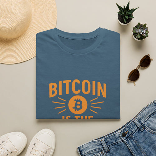 Bitcoin Is the Future Softstyle® T-Shirt Tee Bold Ideas Timeless Message 3 colors 100% cotton
