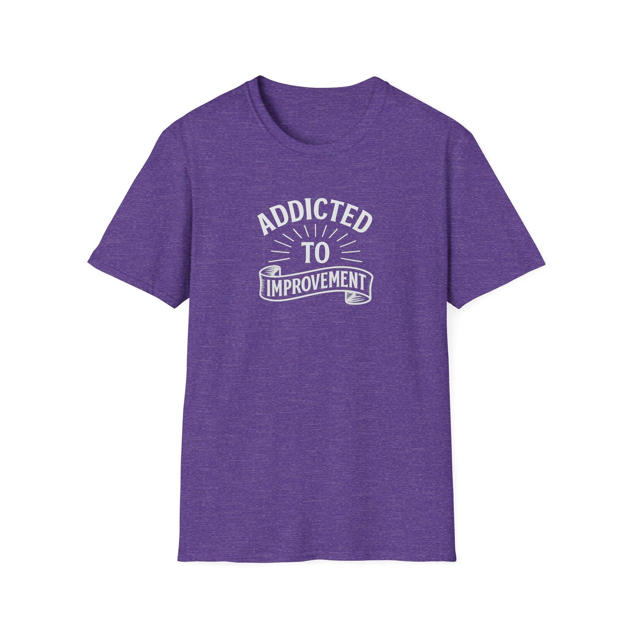 Always Leveling Up Motivations-T-Shirt Süchtig nach Verbesserung T-Shirt Positive Einstellung Kleidung für Männer & Frauen 8 Farben 100% Baumwolle