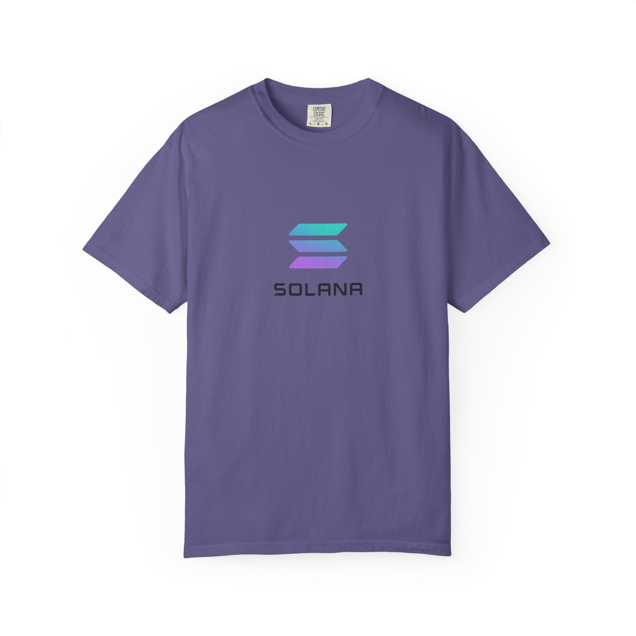 Sats and Stripes Solana Crypto T-Shirt Web3 Blockchain Tee Crypto Trader Gift Investor Fashion Streetwear Purple