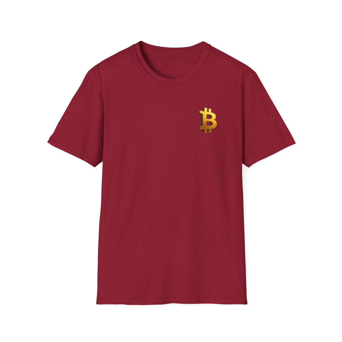 SatsandStrips.com Teach ₿ Freedom Bitcoin T-Shirt – Patriotic Bitcoin Education Graphic Tee Cardinal Red