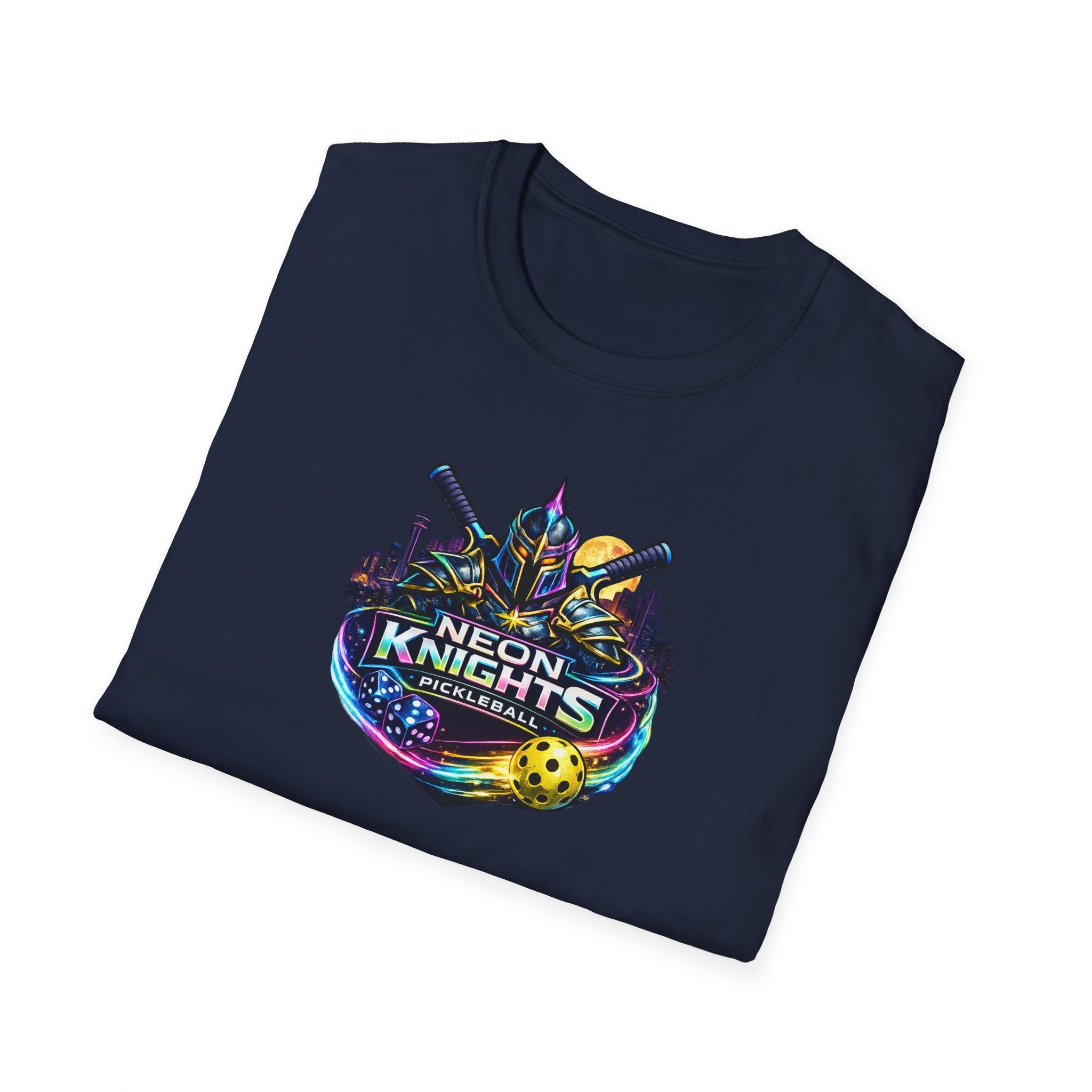 Neon Knights Pickleball Shirt | Vegas Inspired Pickleball T-Shirt | Gift for Pickleball Player | 9 colors - 100% cotton