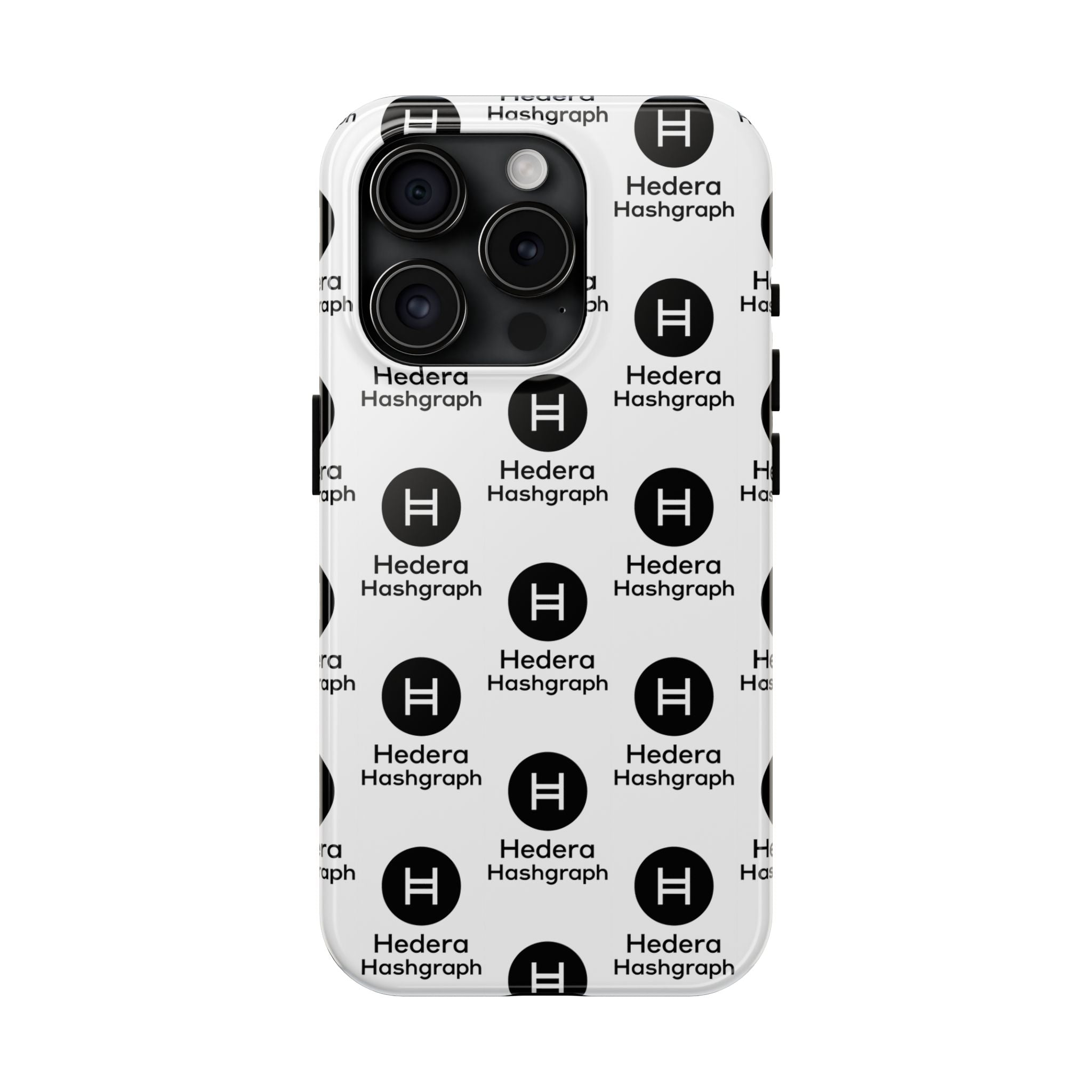 Hedera Hashgraph Tough Phone Case HBAR iPhone Samsung Case Glossy Crypto Phone Cover Impact Resistant Case
