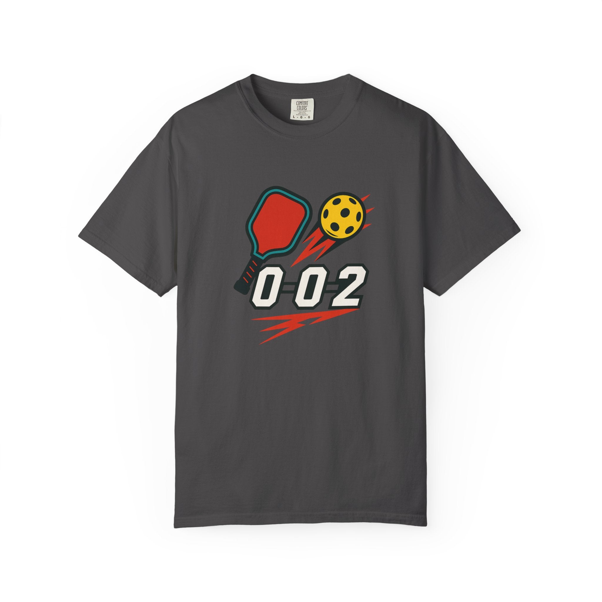 Pickleball 0-0-2 Power Serve Tee Soft Garment-Dyed Pickleball T-shirt 6 colors 100% cotton