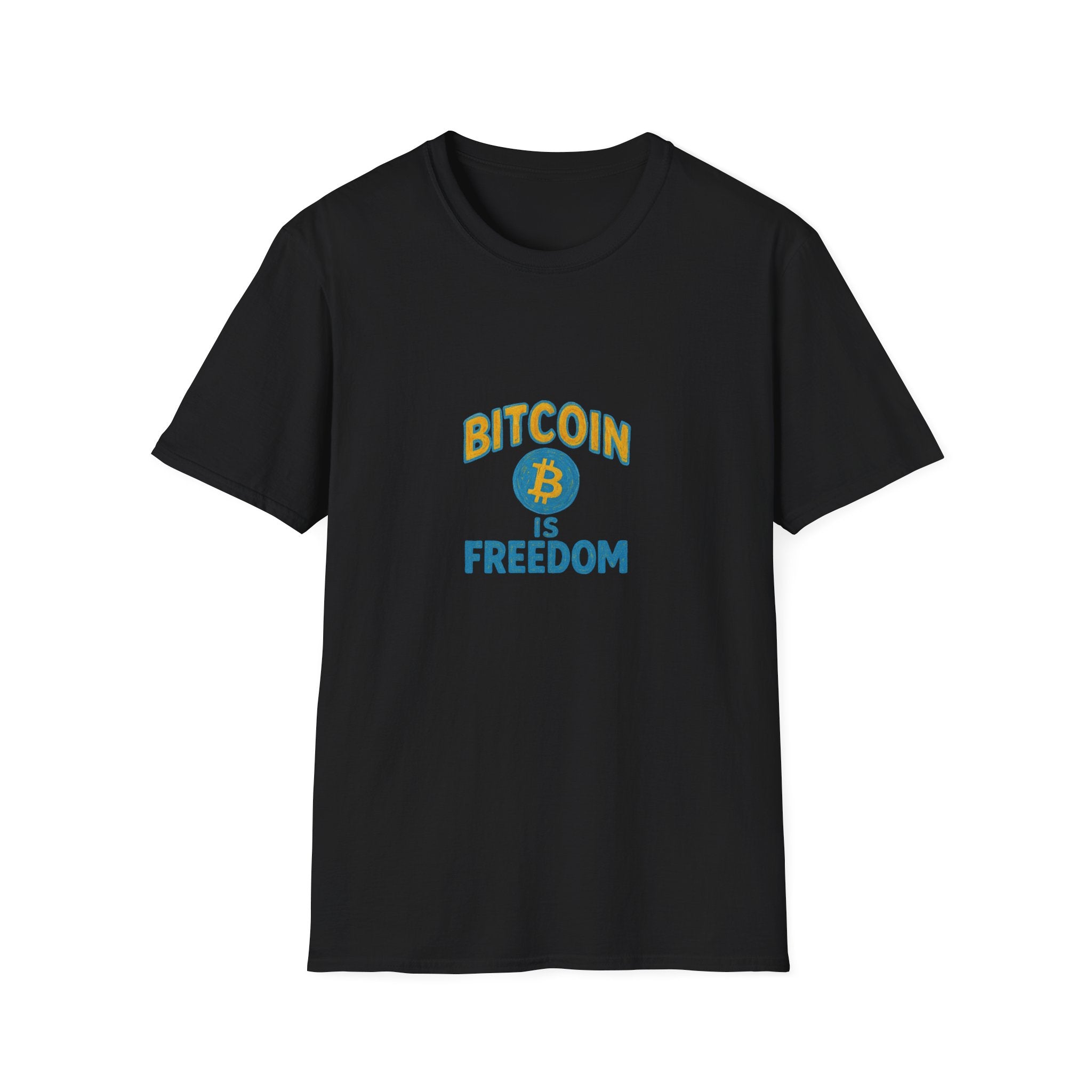 Sats and Stripes Wear Your Freedom Bitcoin T-Shirt Tee Black