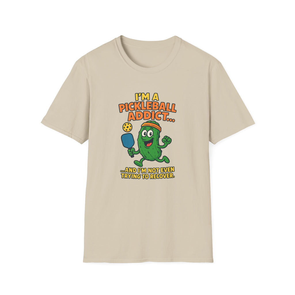 Sats and Stripes I'm a Pickleball Addict and I'm not Even Trying to Recover T-Shirt Sand