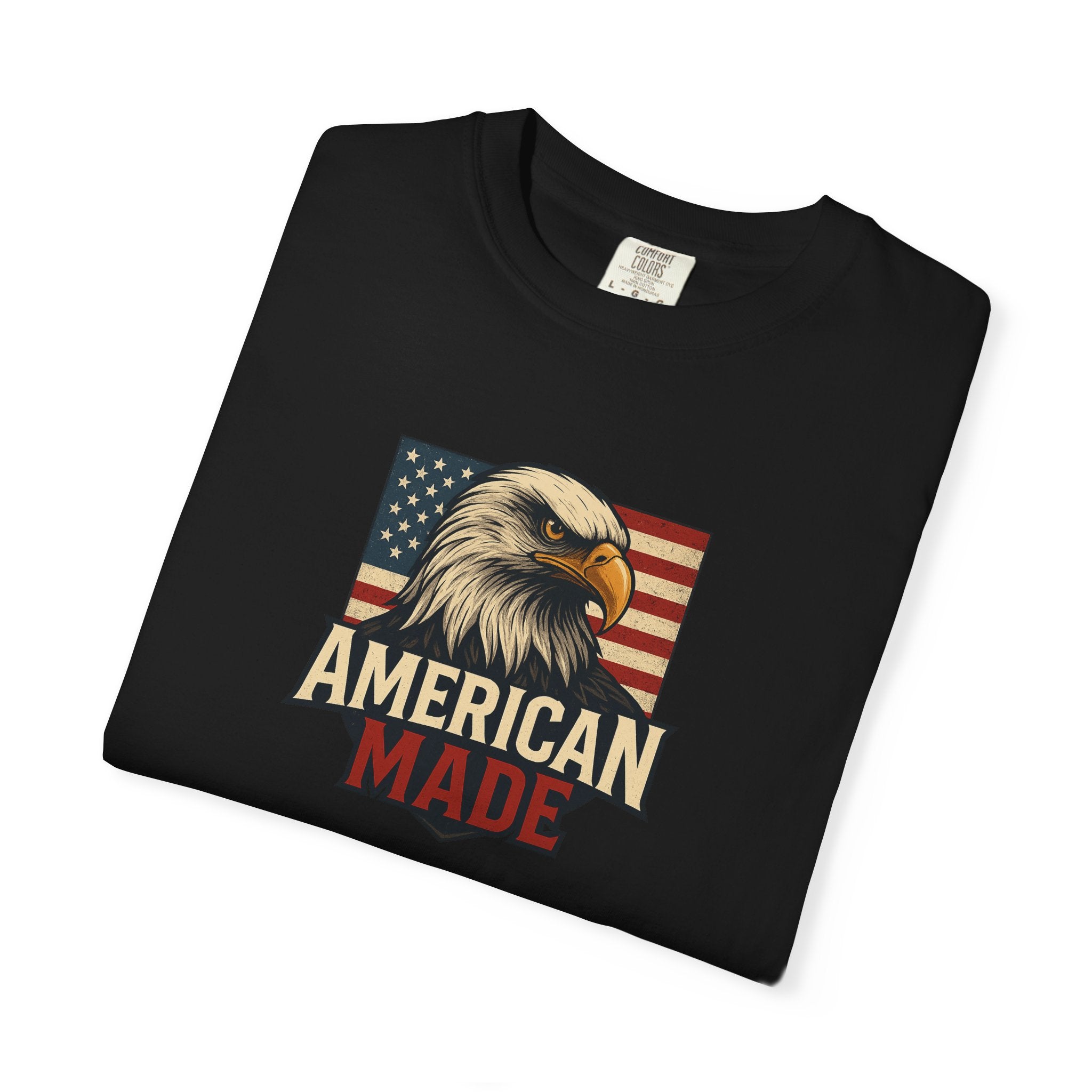 Patriotic Eagle T-Shirt for Freedom Lovers American Made USA Pride Gift for Veterans 4th of July Celebration 6 colors 100% cotton