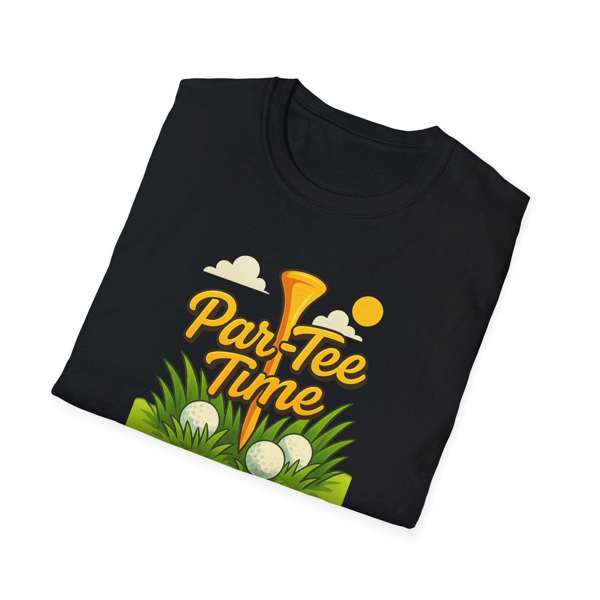 Funny Golf T-Shirt Par-Tee Time Golfing Shirt Golf Gift for Dad 7 colors 100% cotton