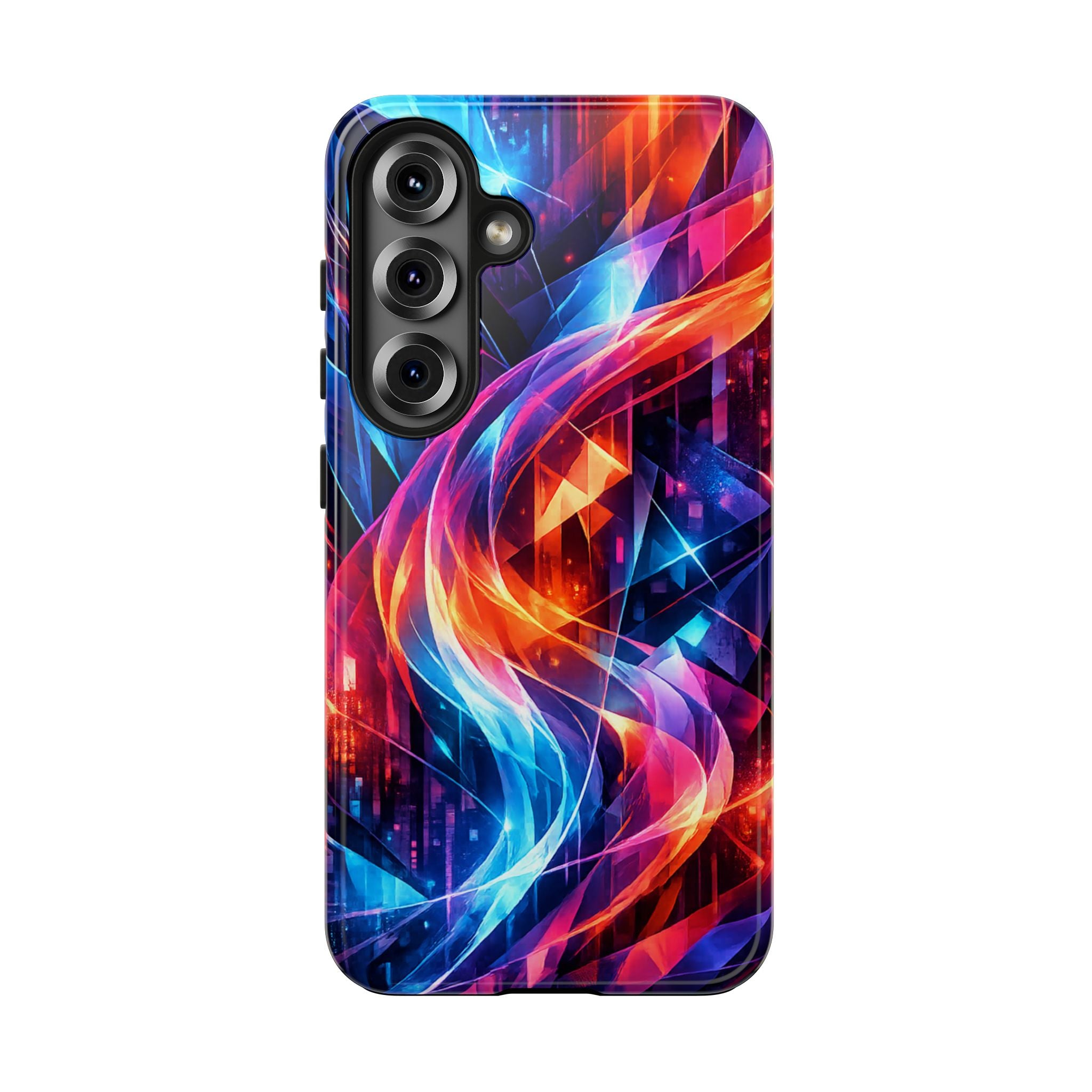 Neon Abstrakt Robuste Handyhülle Schutzhülle Stoßfest Geometrische Handyhülle Stoßfeste Hülle iPhone & Samsung