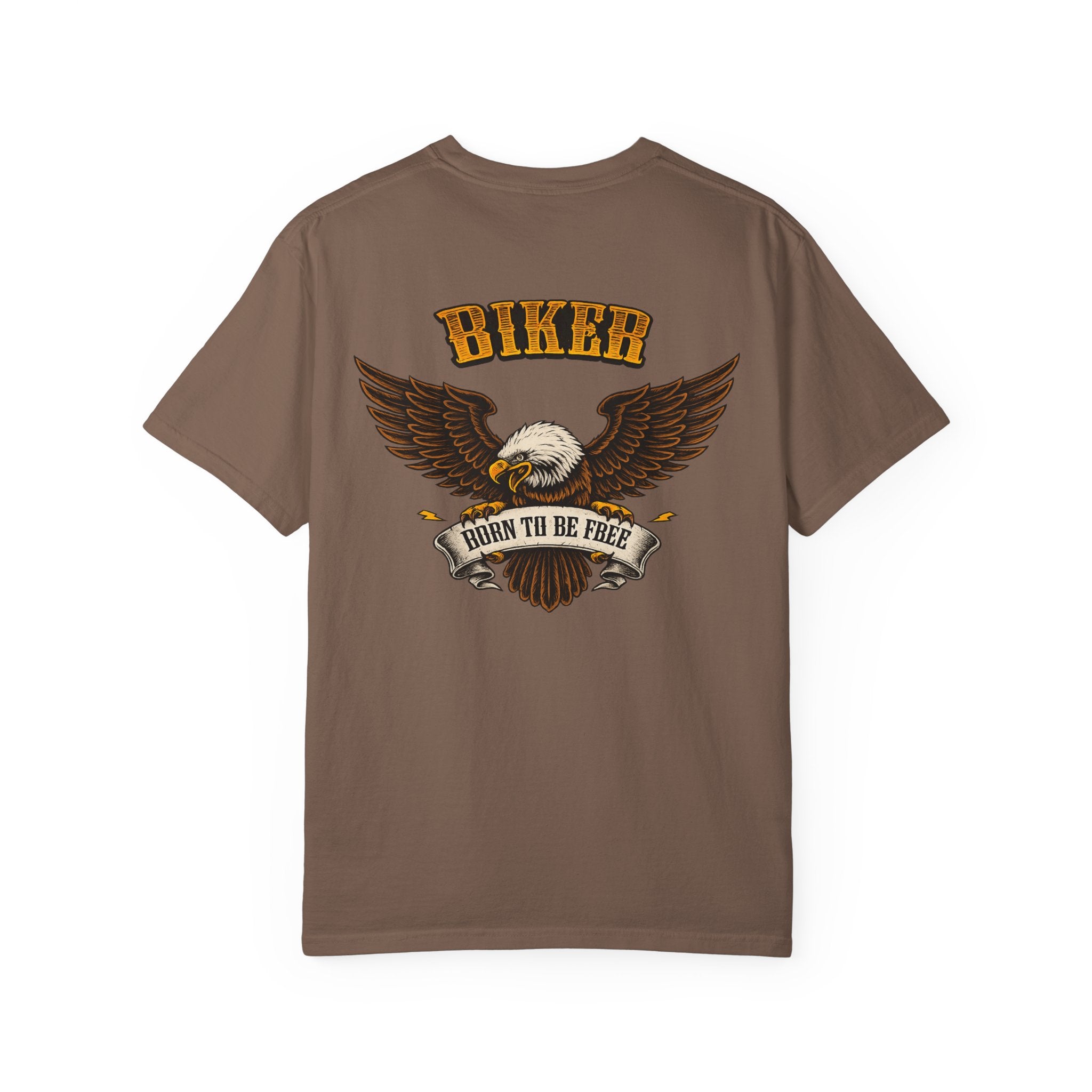 Biker Born to Be Free T-Shirt Eagle Motorcycle Shirt Harley Rider Graphic Tee Freedom Rider Tee 11 colors 100% cotton