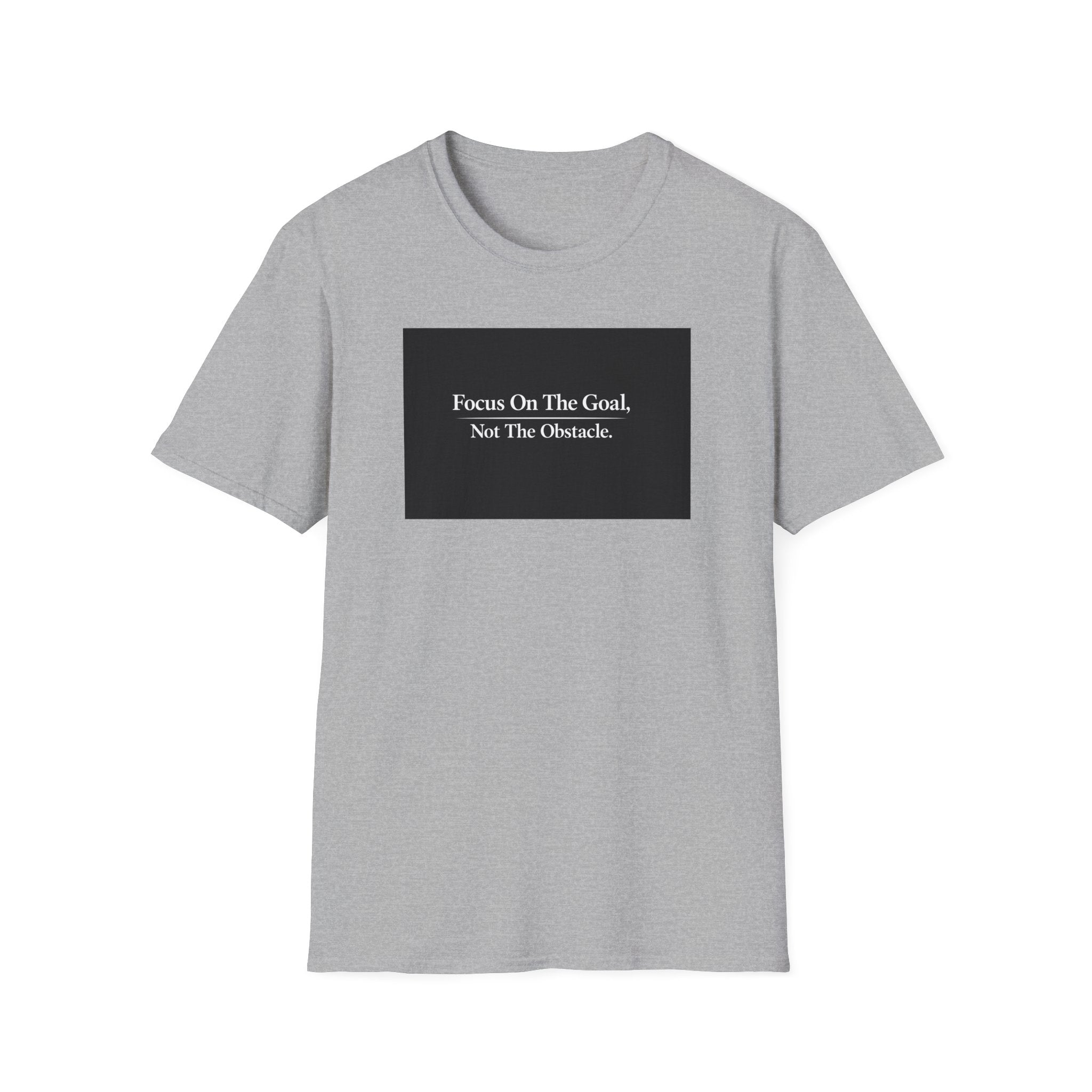 Focus On The Goal Not The Obstacle Shirt Motivational Quote Tee Mindset T-Shirt Everyday Encouragement Gift 6 colors 100% cotton
