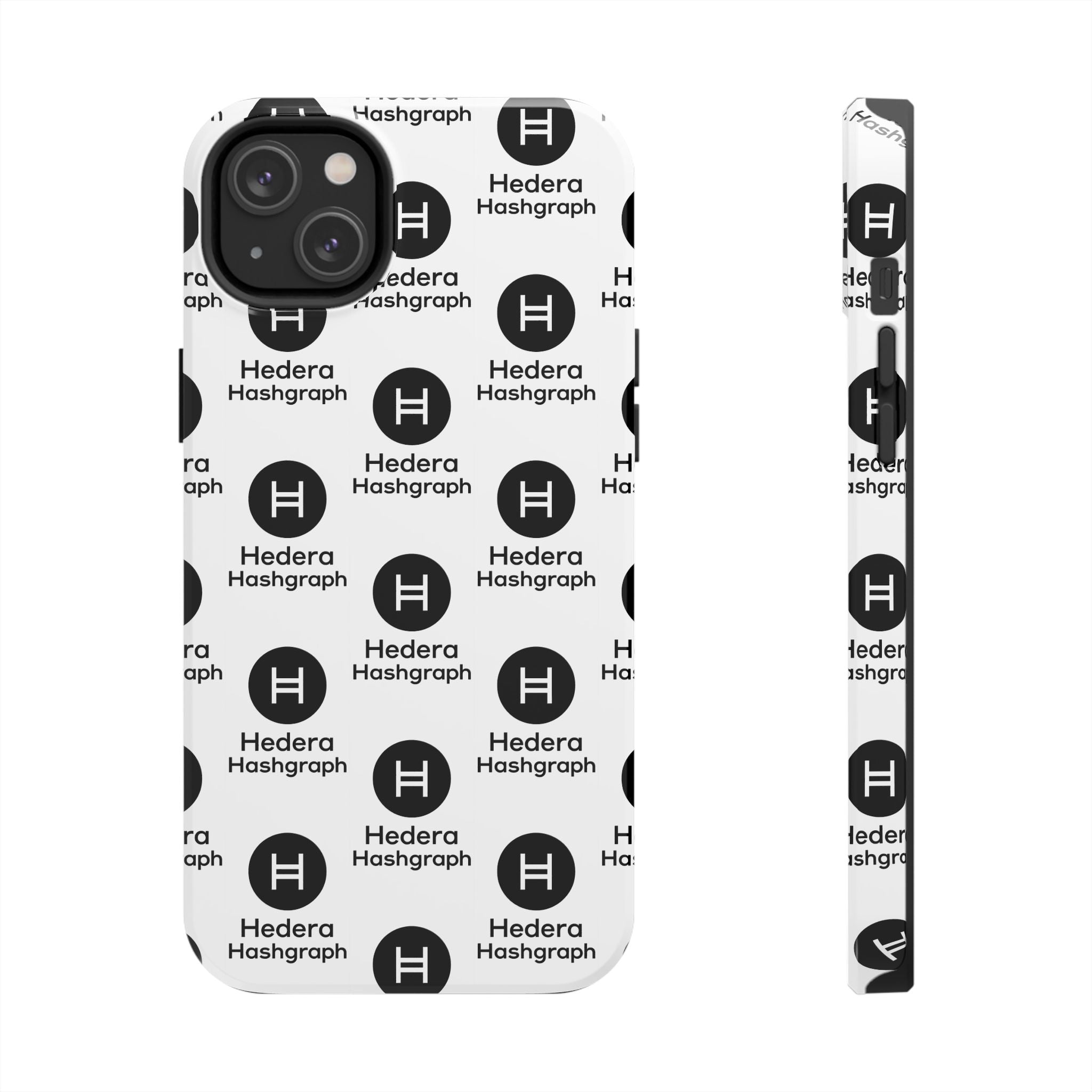 Hedera Hashgraph Tough Phone Case HBAR iPhone Samsung Case Glossy Crypto Phone Cover Impact Resistant Case
