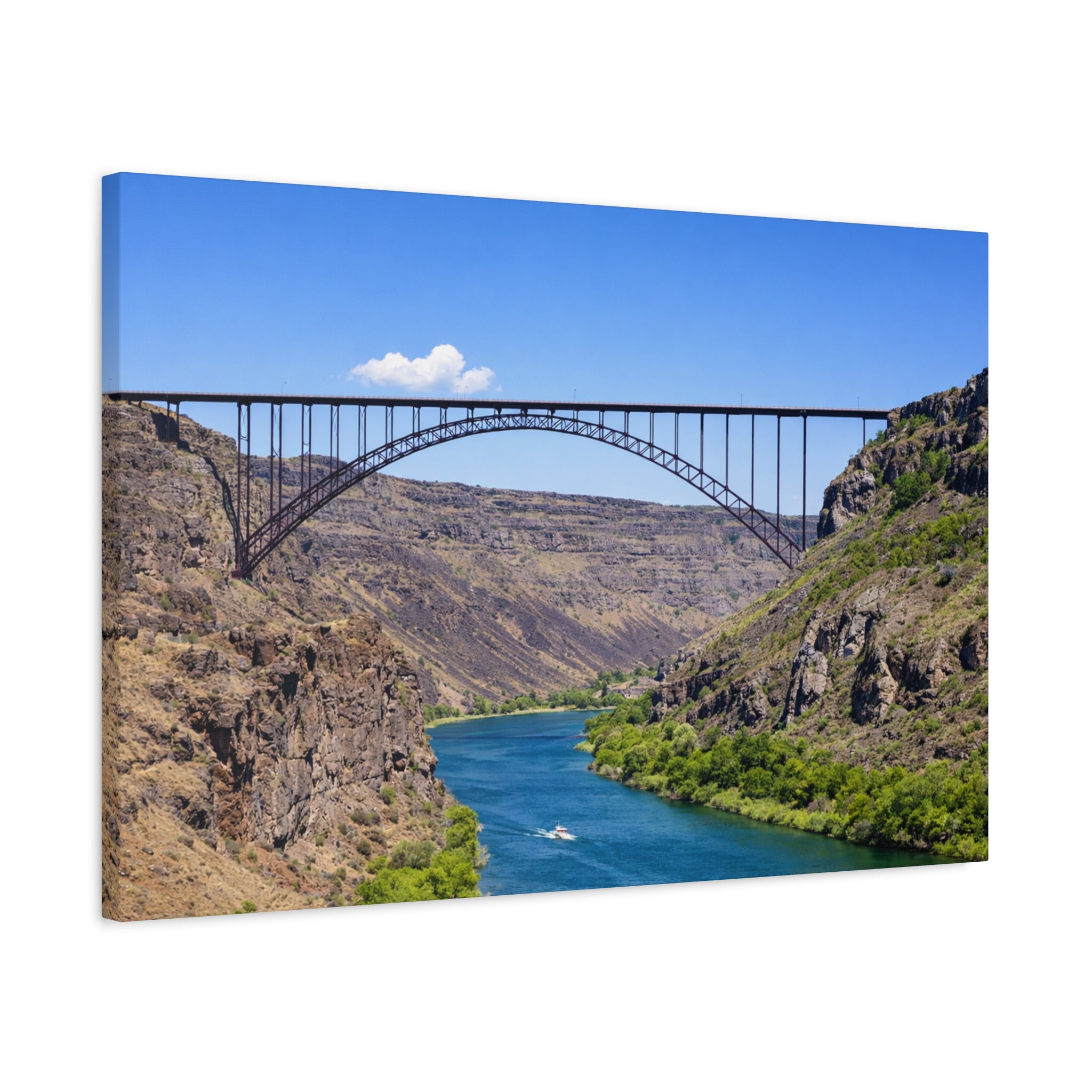Perrine Bridge Canvas Wall Art Snake River Canyon Landscape Twin Falls Idaho Scenic Photography Stretched 1.25 6 sizes