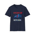 American Bitcoin Red White & Bull T-Shirt Tee 5 colors 100% cotton