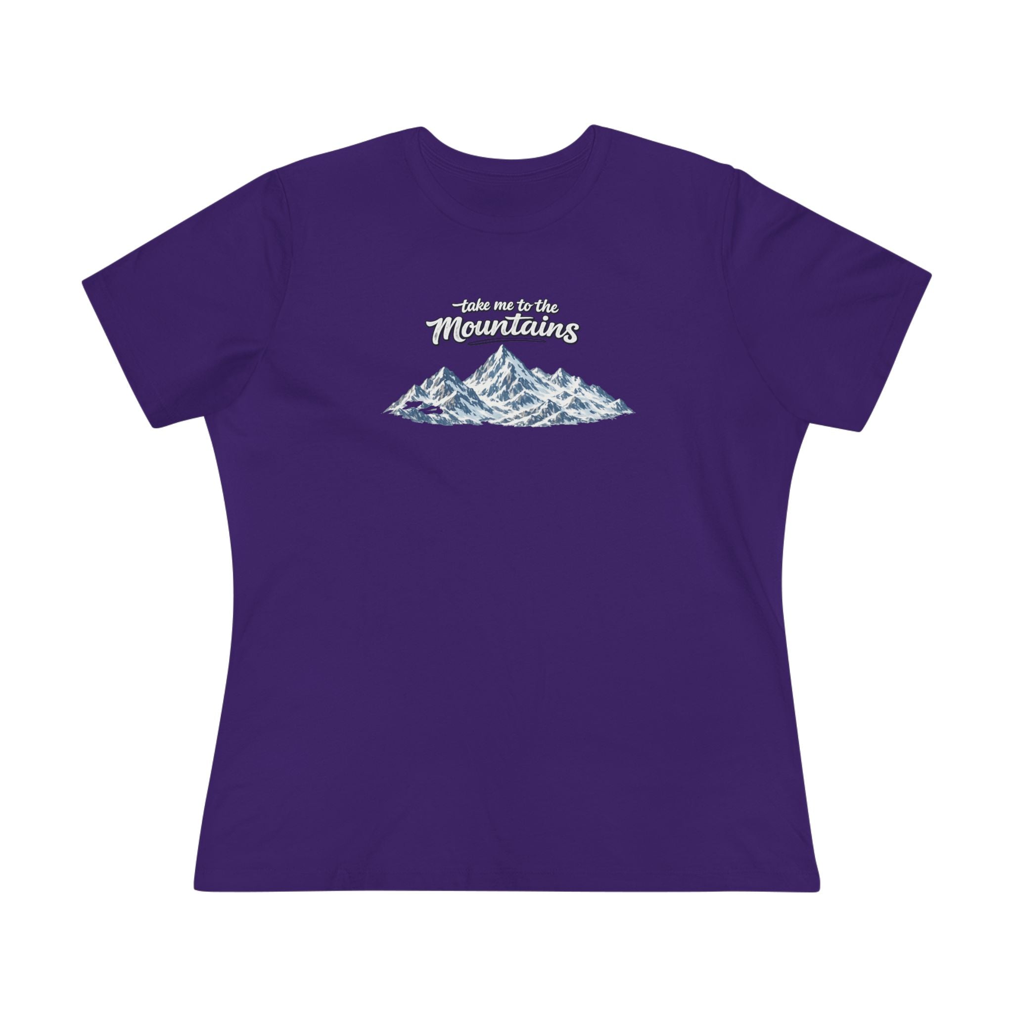 Women's Take Me to the Mountains T-Shirt Mountain Lover Tee Hiking Shirt for Women Outdoor Nature Lover Gift 4 colors 100% cotton