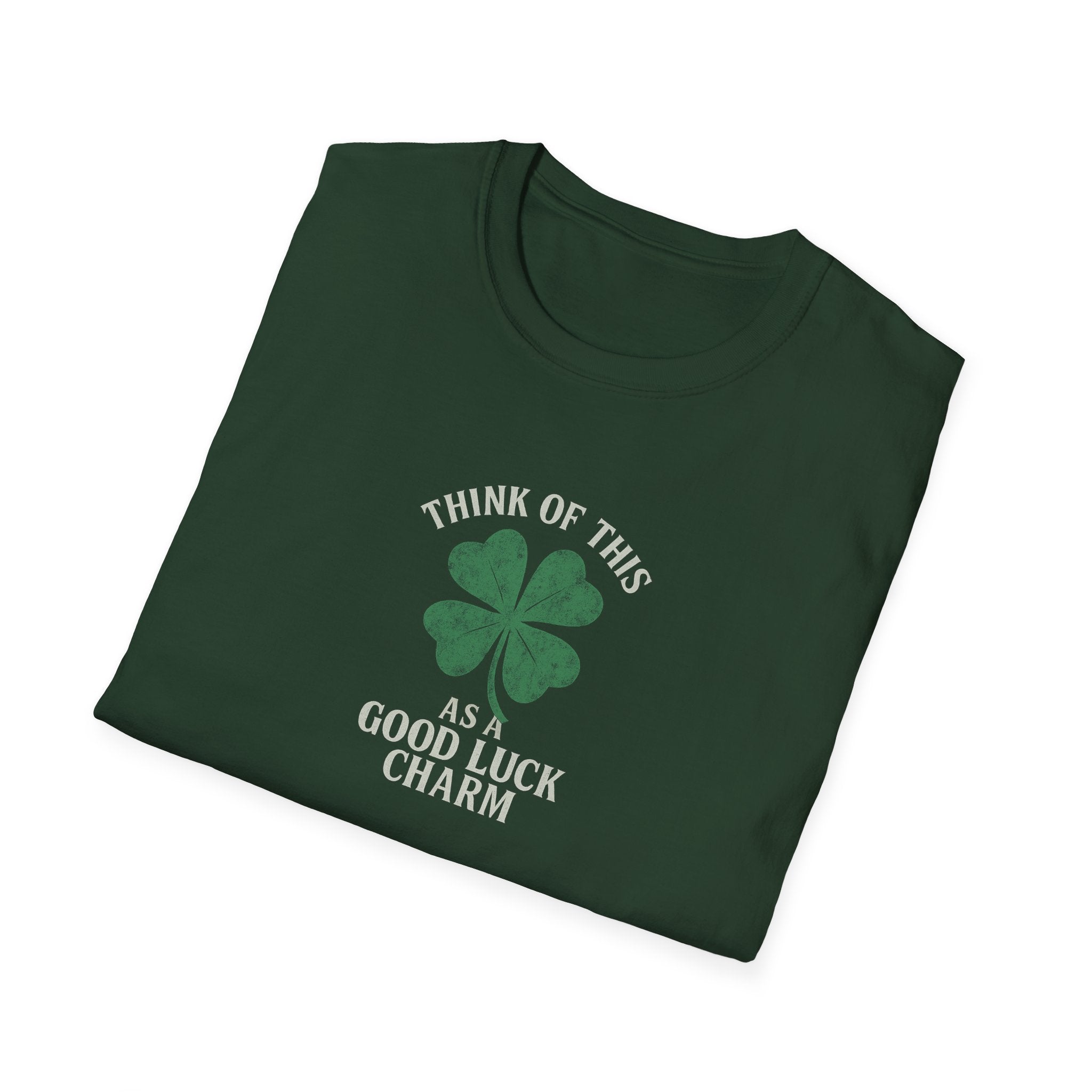 St. Patrick's Day T-Shirt Good Luck Charm Shirt St Patricks Day Shirt Shamrock Shirt Lucky Shirt 2 colors 100% cotton