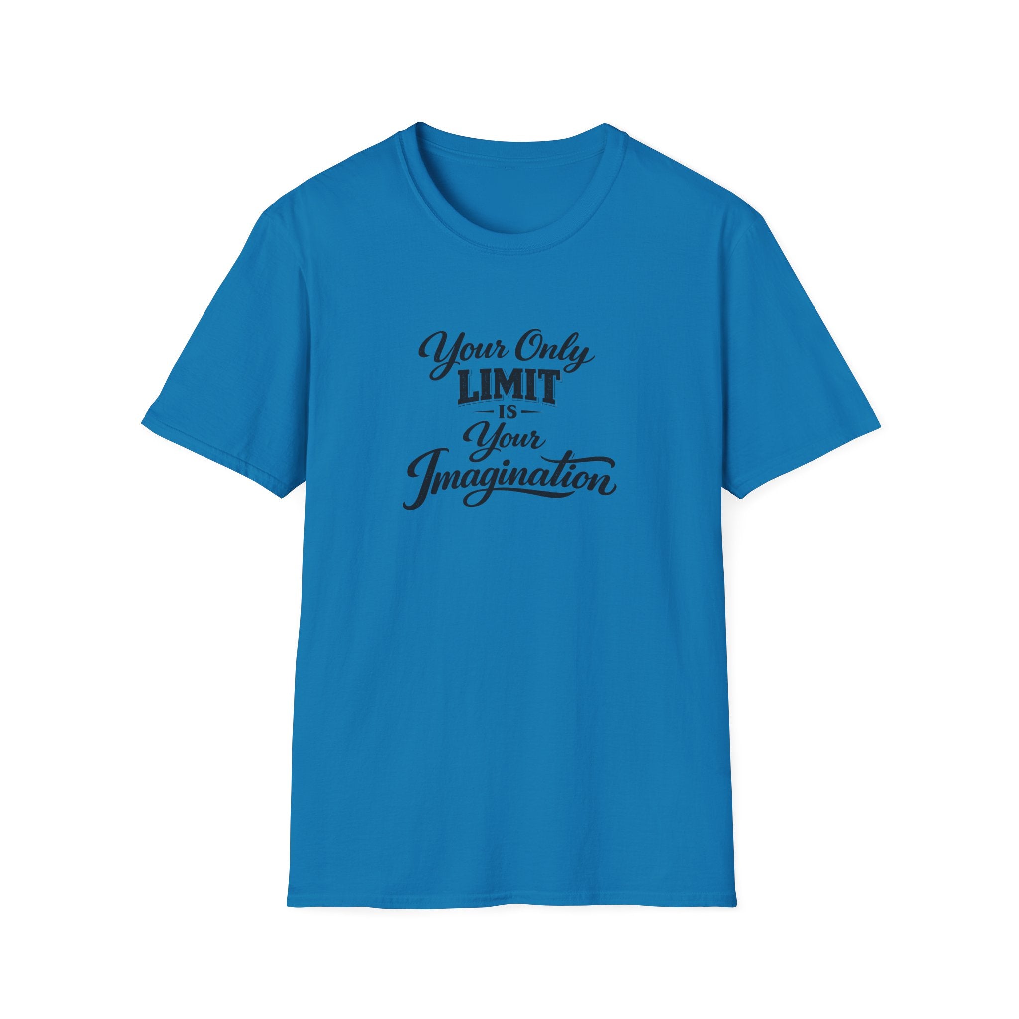 Your Only Limit Is Your Imagination Motivational Quote T-Shirt Inspirational Typography Tee 7 colors 100% cotton