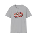 Stay Hungry Motivational T-Shirt Bold Flame Typography Hustle Grind Graphic Tee 8 colors 100% cotton