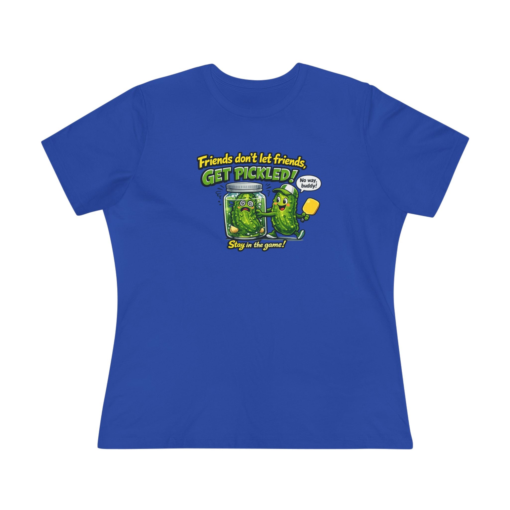 Friends Don't Let Friends Get Pickled Women's Tee Funny Pickleball Lover Gift Pickleball Humor Shirt 7 colors 100% cotton