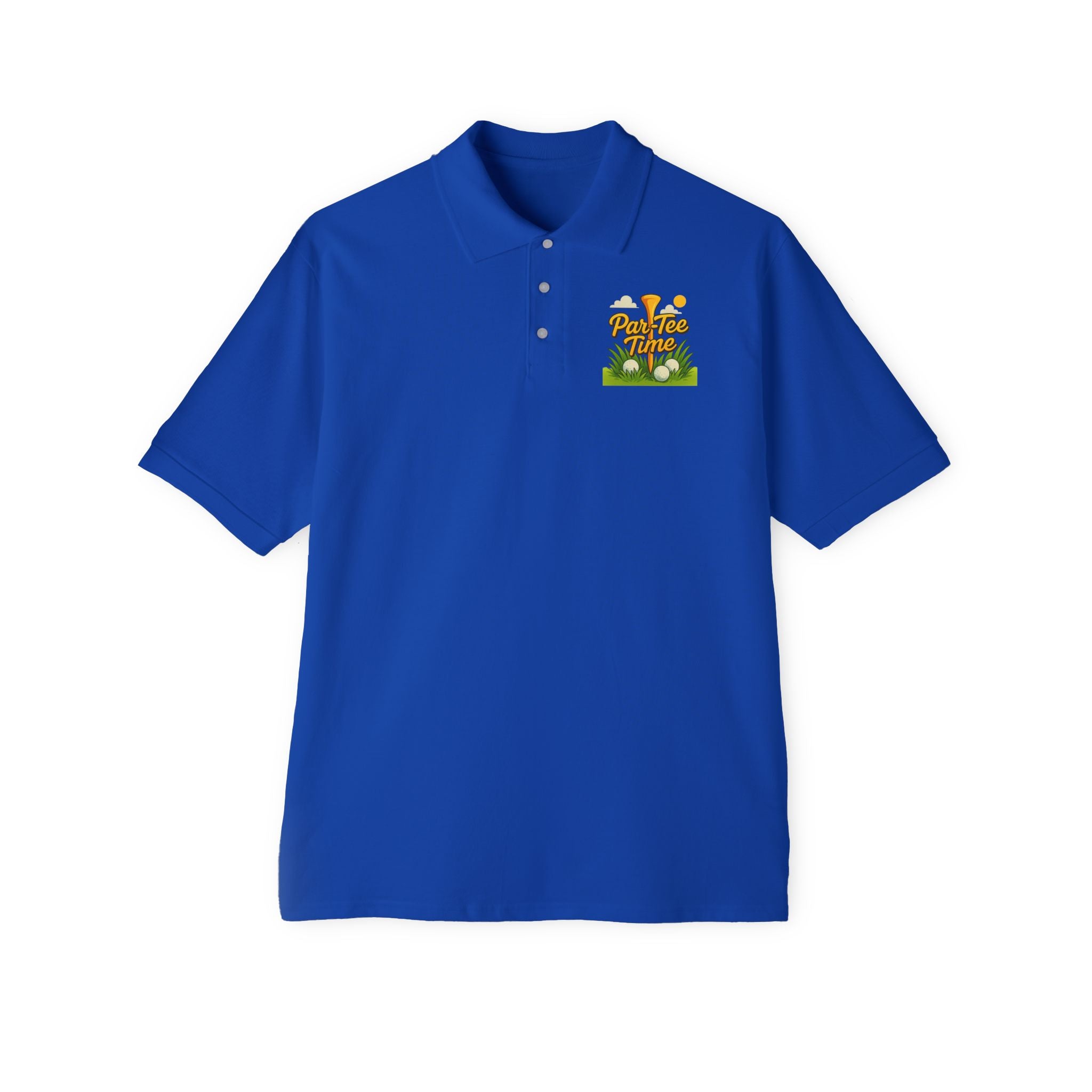 Par-Tee Time Golf Polo Shirt Funny Golfer Polo Mens Golf Shirt Golf Lover Gift Casual Golf Apparel 5 colors 100% cotton