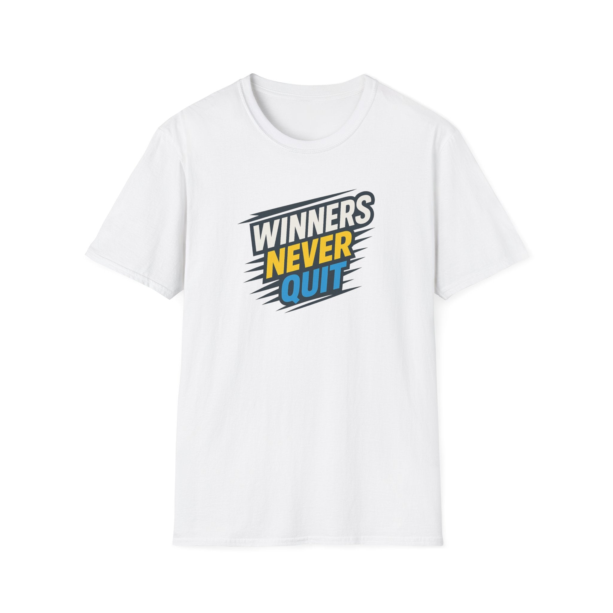 Winners Never Quit Motivational T-Shirt Gym Fitness Unisex Tee Inspirational Workout Shirt 6 colors 100% cotton