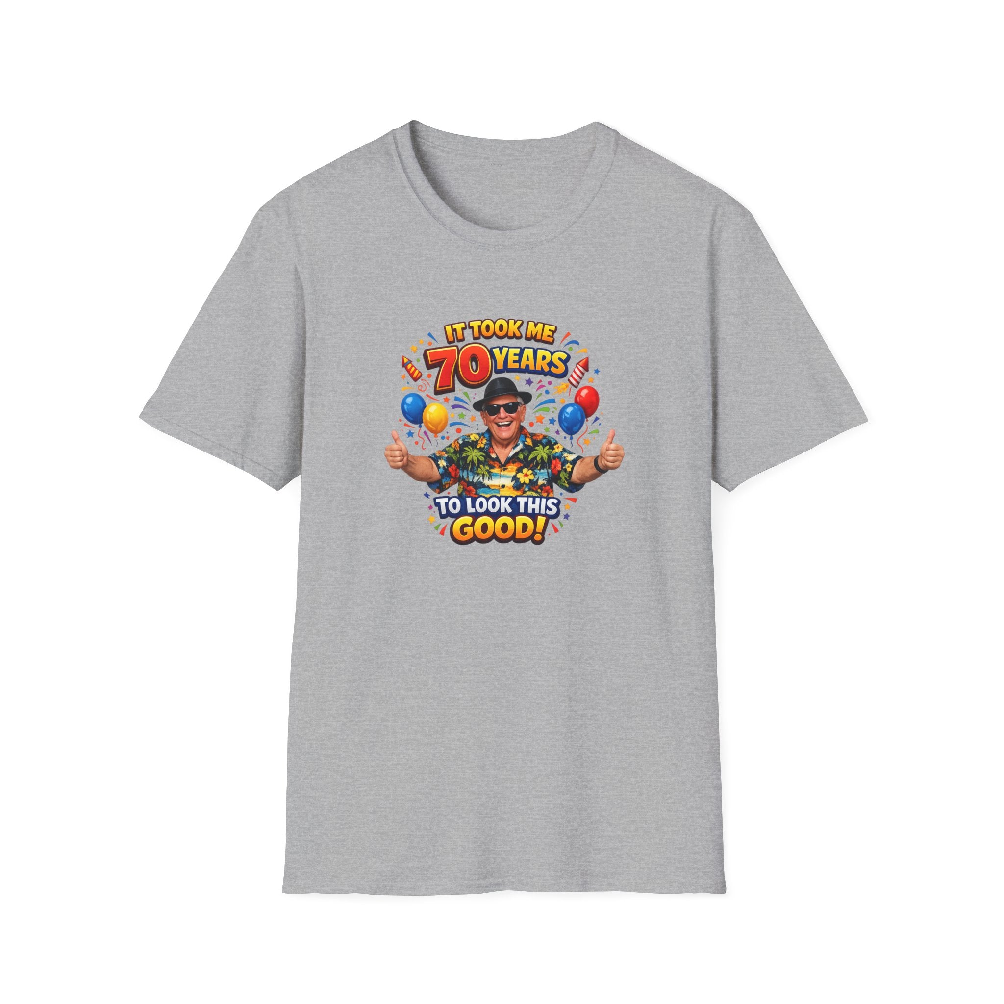 It Took Me 70 Years to Look This Good T-Shirt Funny 70th Birthday Gift Tee 6 colors 100% cotton