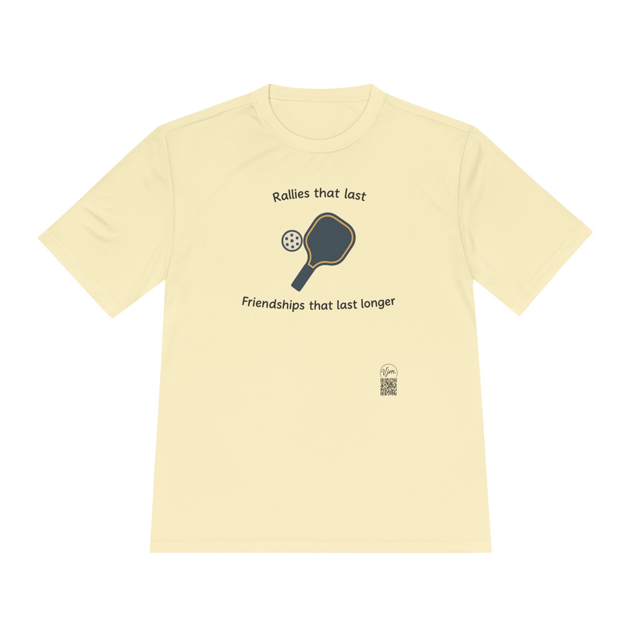 Rallies That Last Friendships that Last Longer Pickleball T-Shirt Tee Durango Hills Pickleball Club 5 colors 100% polyester