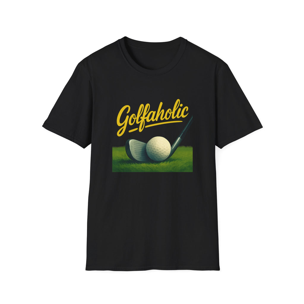 Golfaholic Tee Because Just One More Hole Is a Lifestyle 4 colors 100% cotton