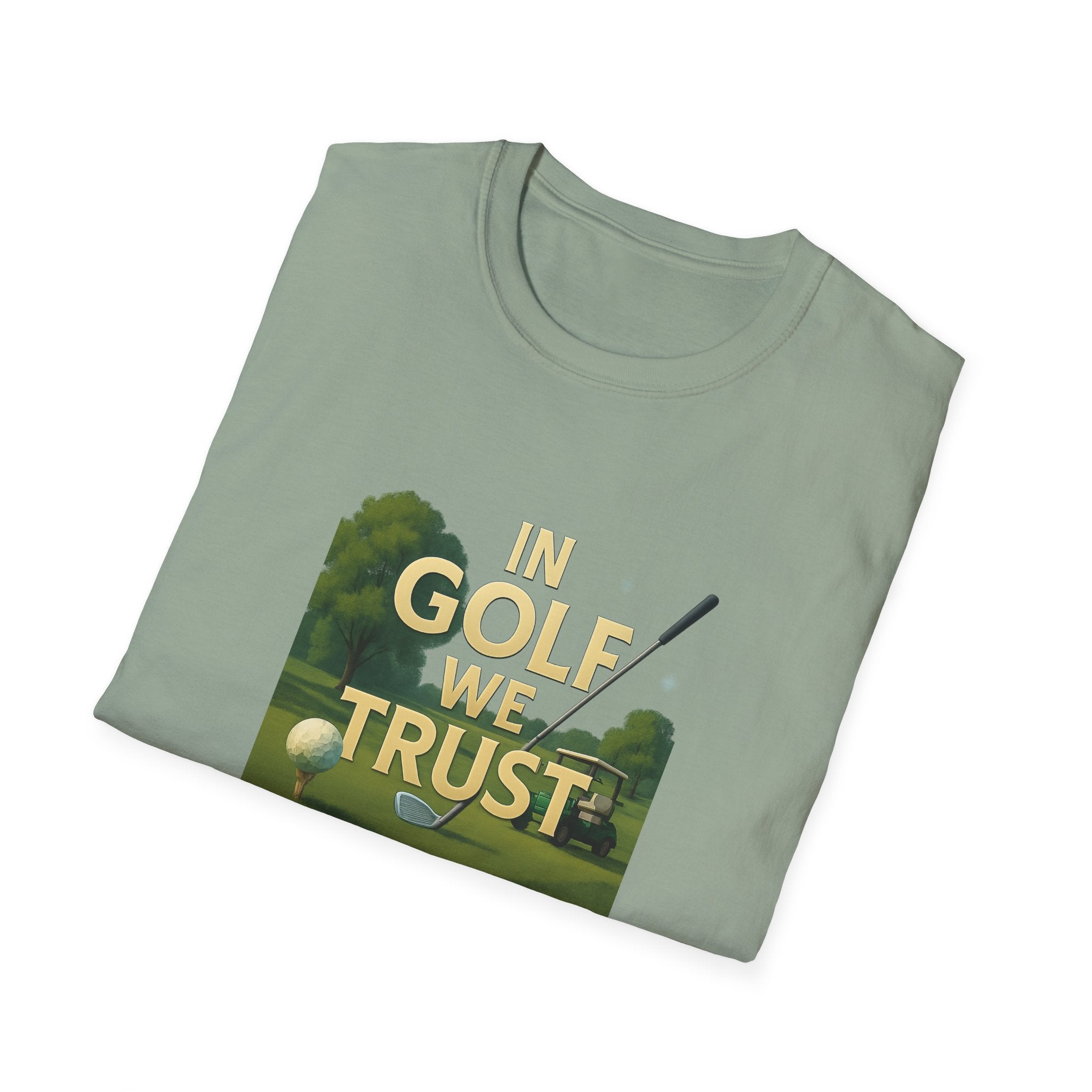 In Golf We Trust TShirt Funny Golf Pun Tee Golfer Gift Humorous Golfing Shirt Golf Lover Apparel 6 colors 100% cotton