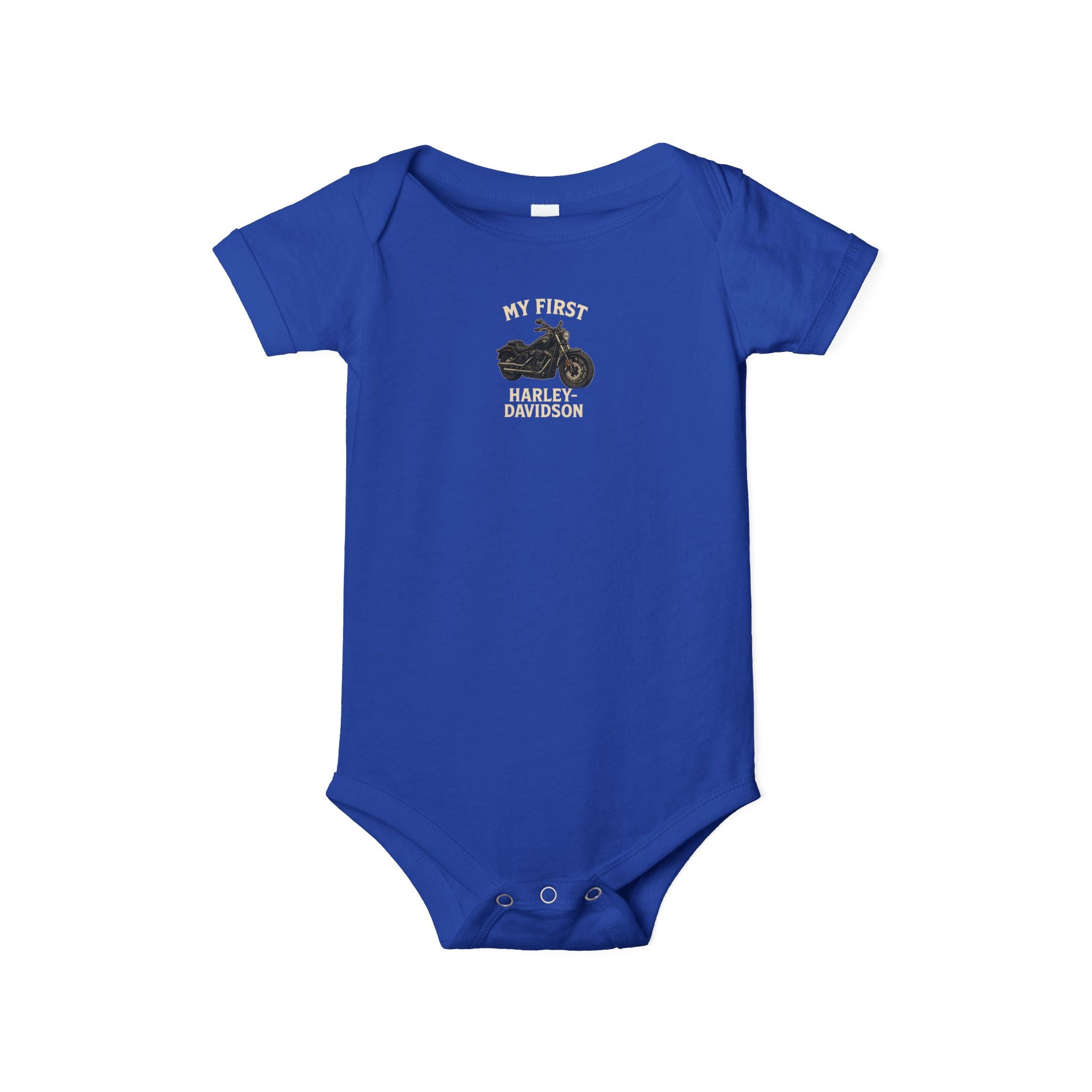 My First Harley Adorable Baby Onesie for Little Bikers Cute Motorcycle Infant Bodysuit Harley Baby Gift 4 colors 100% cotton