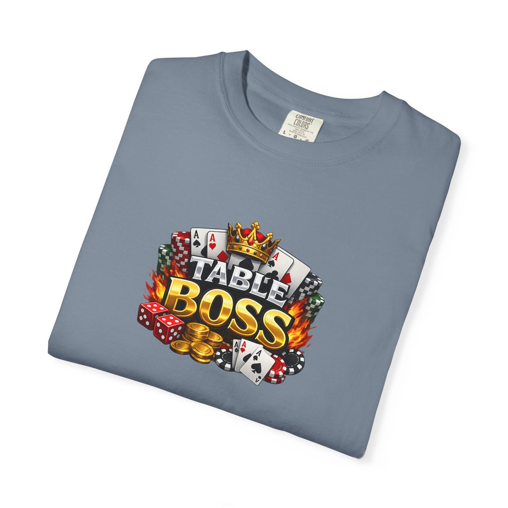 Table Boss Poker Shirt I Run This Table Funny Poker Tee Poker Player Card Shark Gift Casino Gambler Humor 9 colors 100% cotton