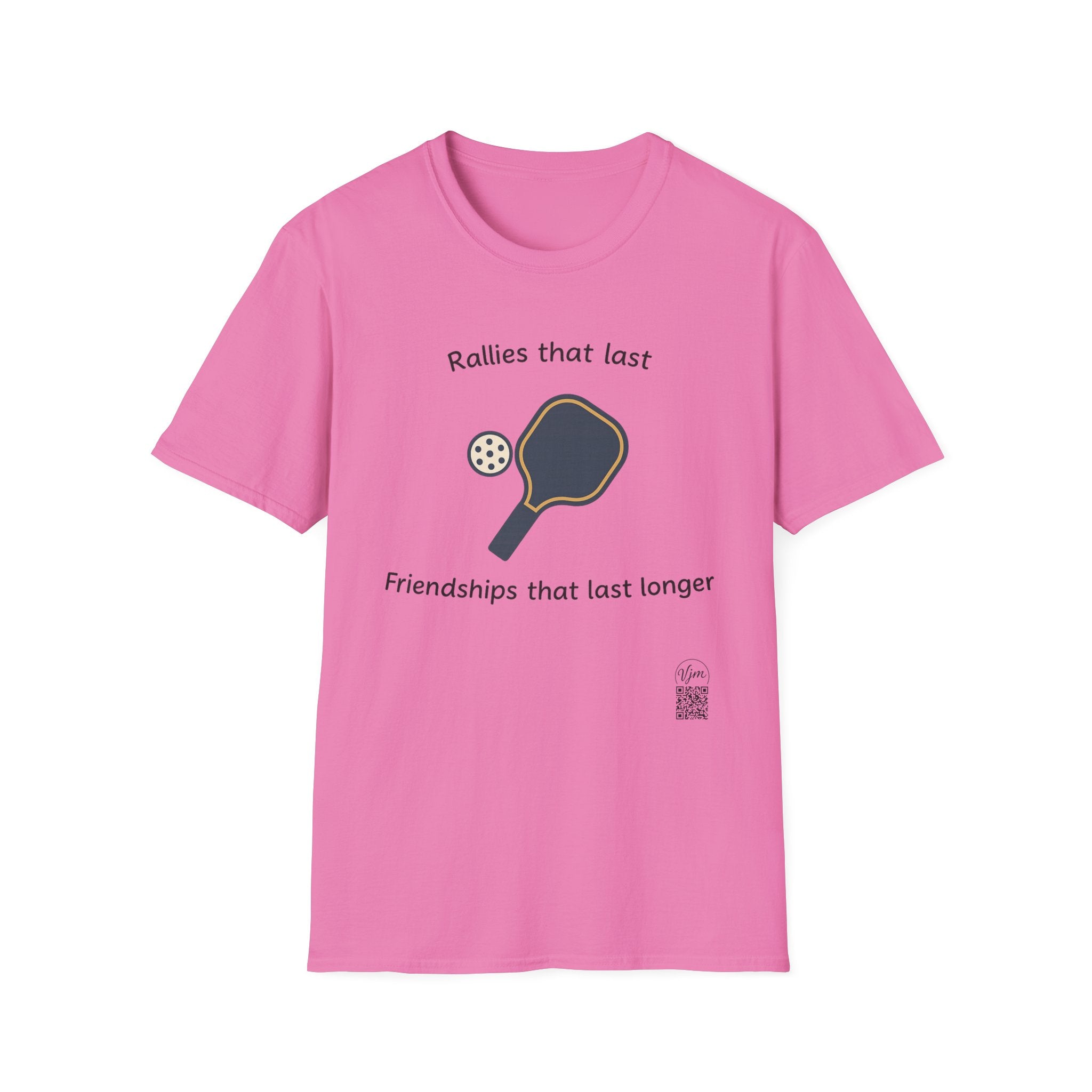 Sats and Stripes Pickleball Friends Forever T-Shirt Tee Rallies That Last Friendships That Last Longer Azalea