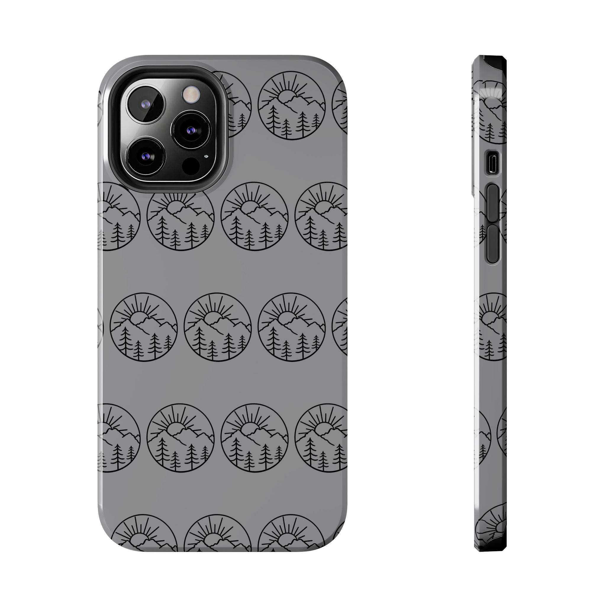 Mountain Sunset Tough Phone Case Nature iPhone Samsung Case Glossy Protective Cover Adventure Phone Case