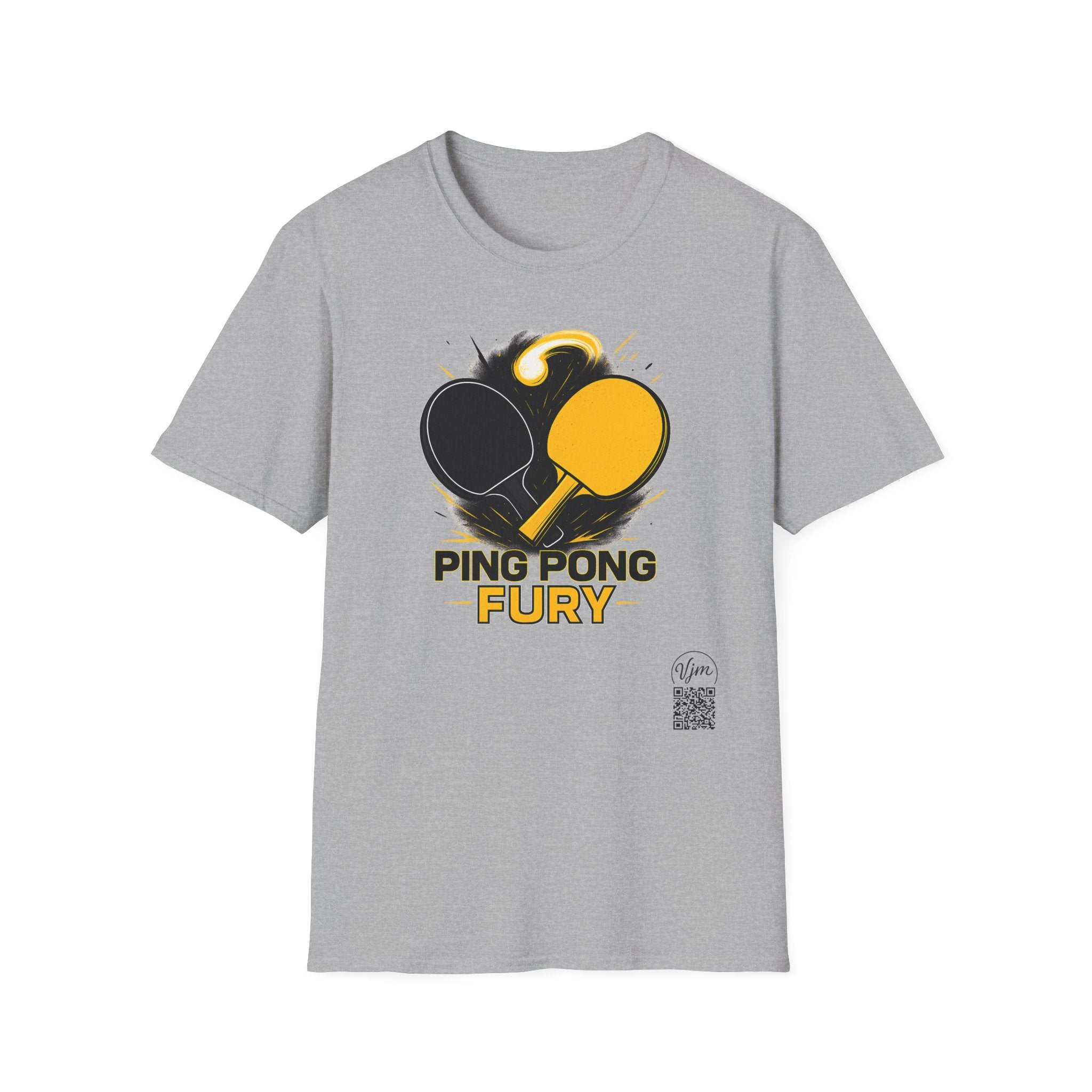 Ping Pong Fury Graphic Tee Bold Table Tennis Style & Premium Comfort 2 colors 100% cotton